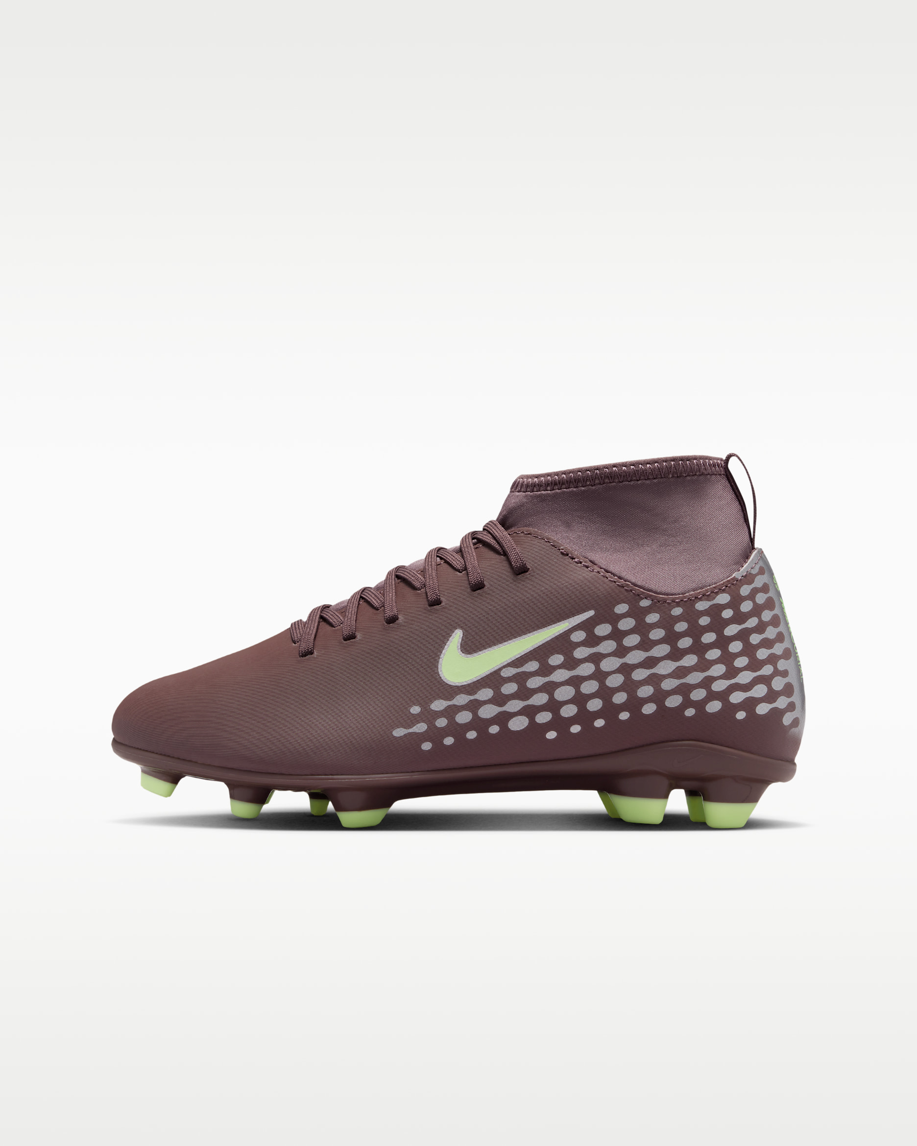 Nike Jr. Mercurial Superfly 10 Club "Kylian Mbappé" Little/Big Kids' Multi-Ground High-Top Soccer Cleats - Plum Eclipse/Metallic Silver