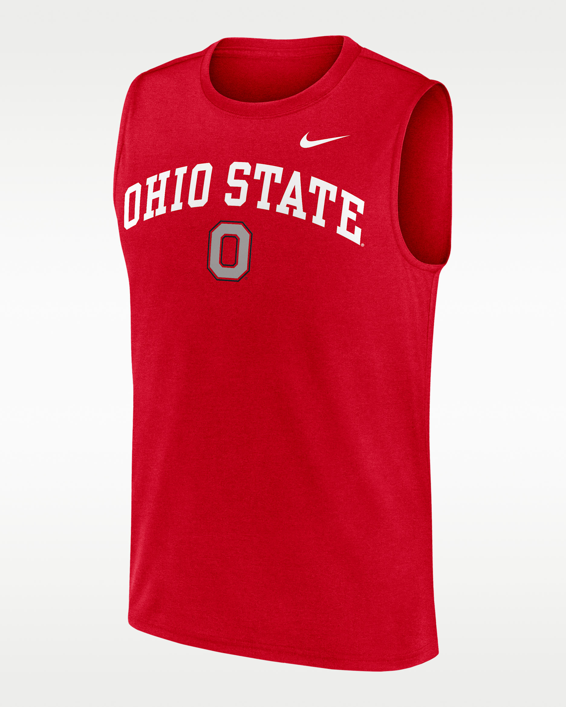 Ohio State Primetime Arch Legend Men's Nike Dri-FIT College Muscle Tank Top - Red