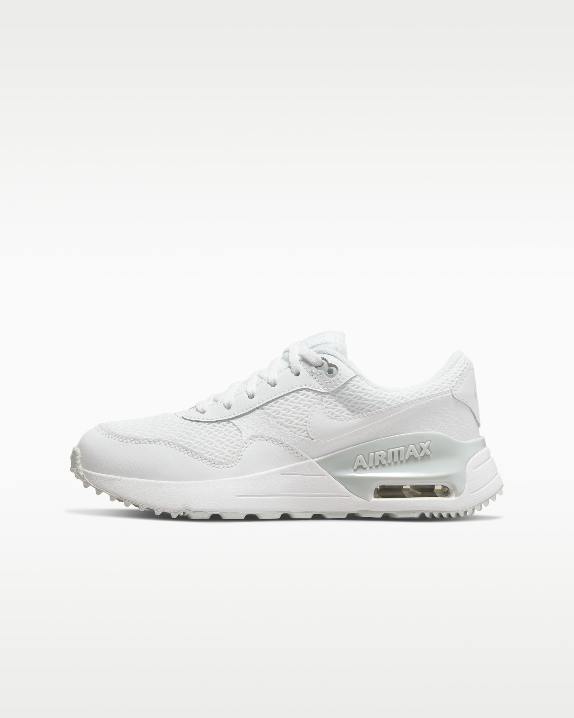 Nike Air Max SYSTM Big Kids' Shoes - White/Pure Platinum/White
