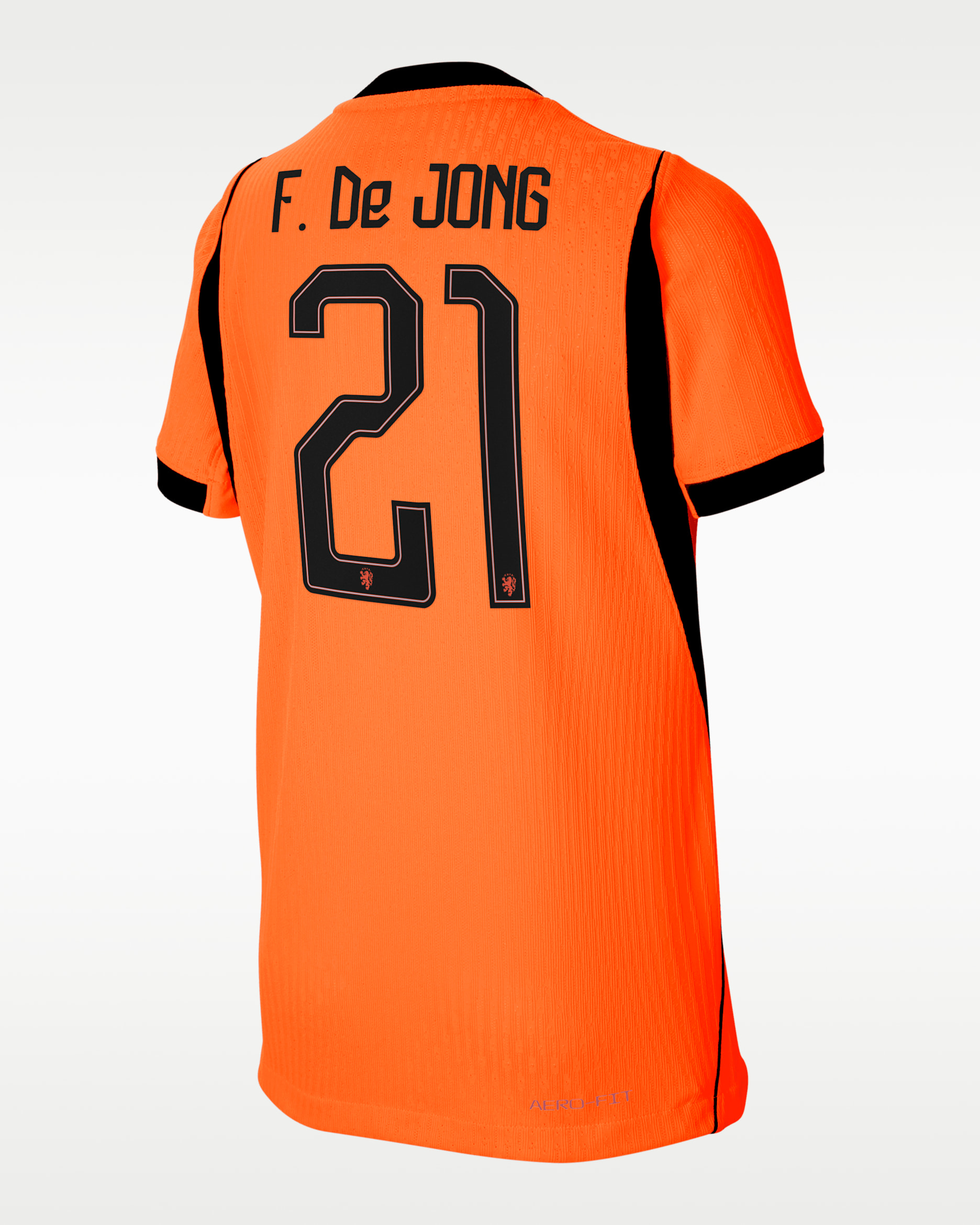 Frenkie de Jong Netherlands National Team 2026 Match Home Big Kids' Nike Dri-FIT ADV Soccer Jersey - Orange
