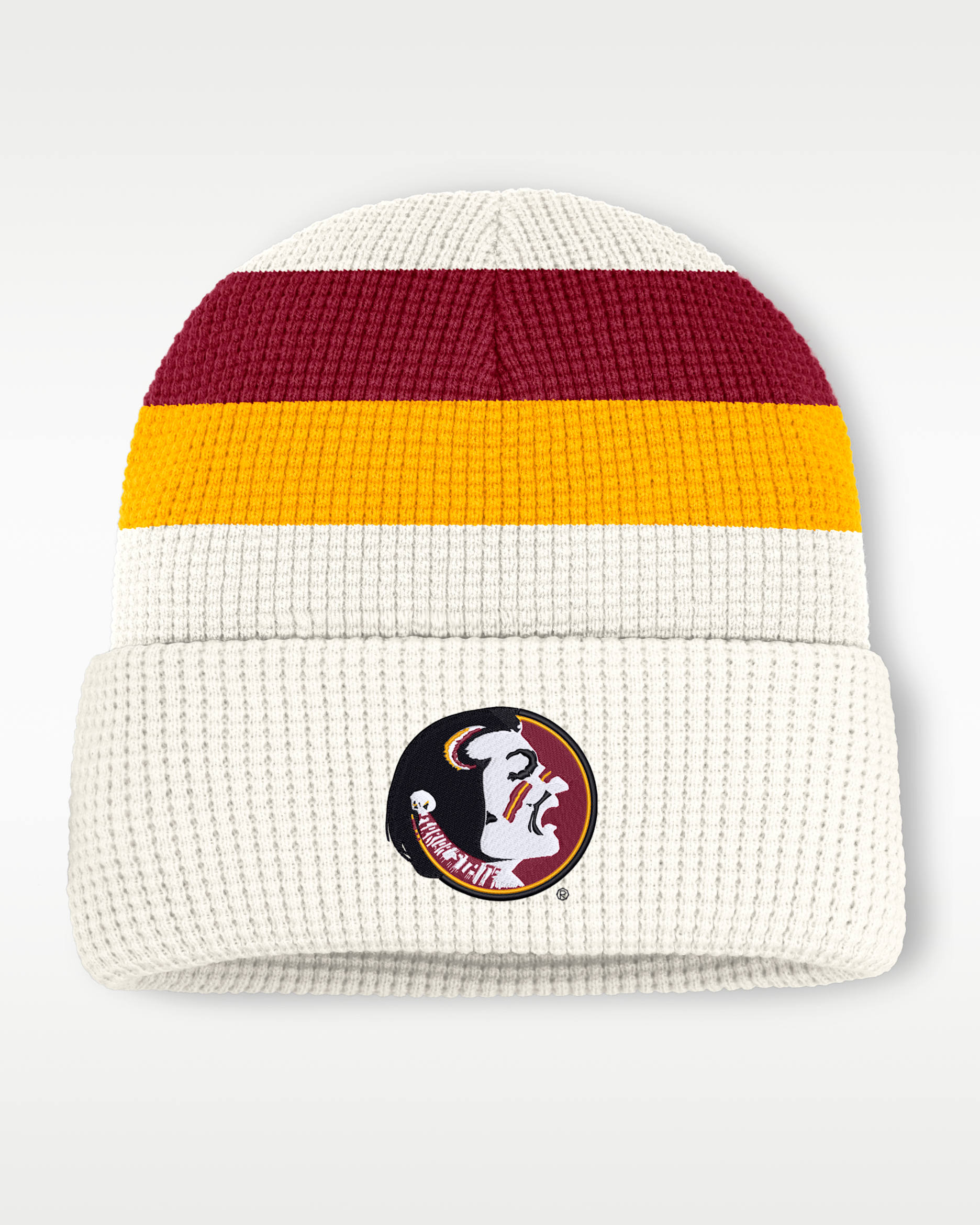 Florida State Men's Nike College Cuffed Beanie - White