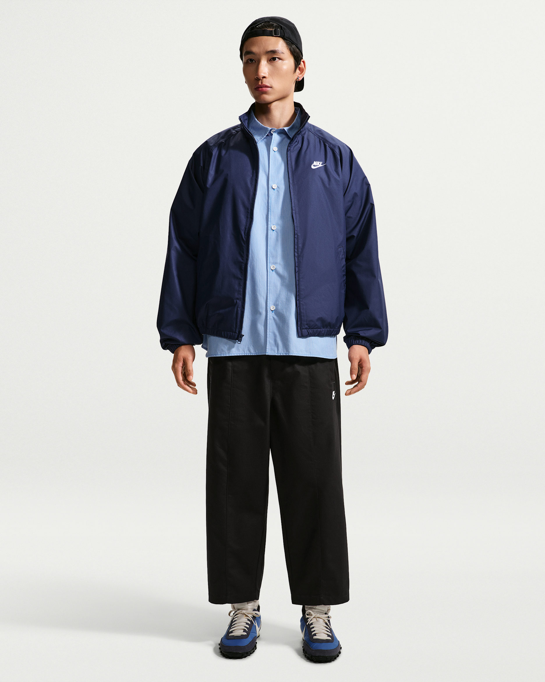 Nike Sportswear Club Men's Sneaker Trousers - Black/White