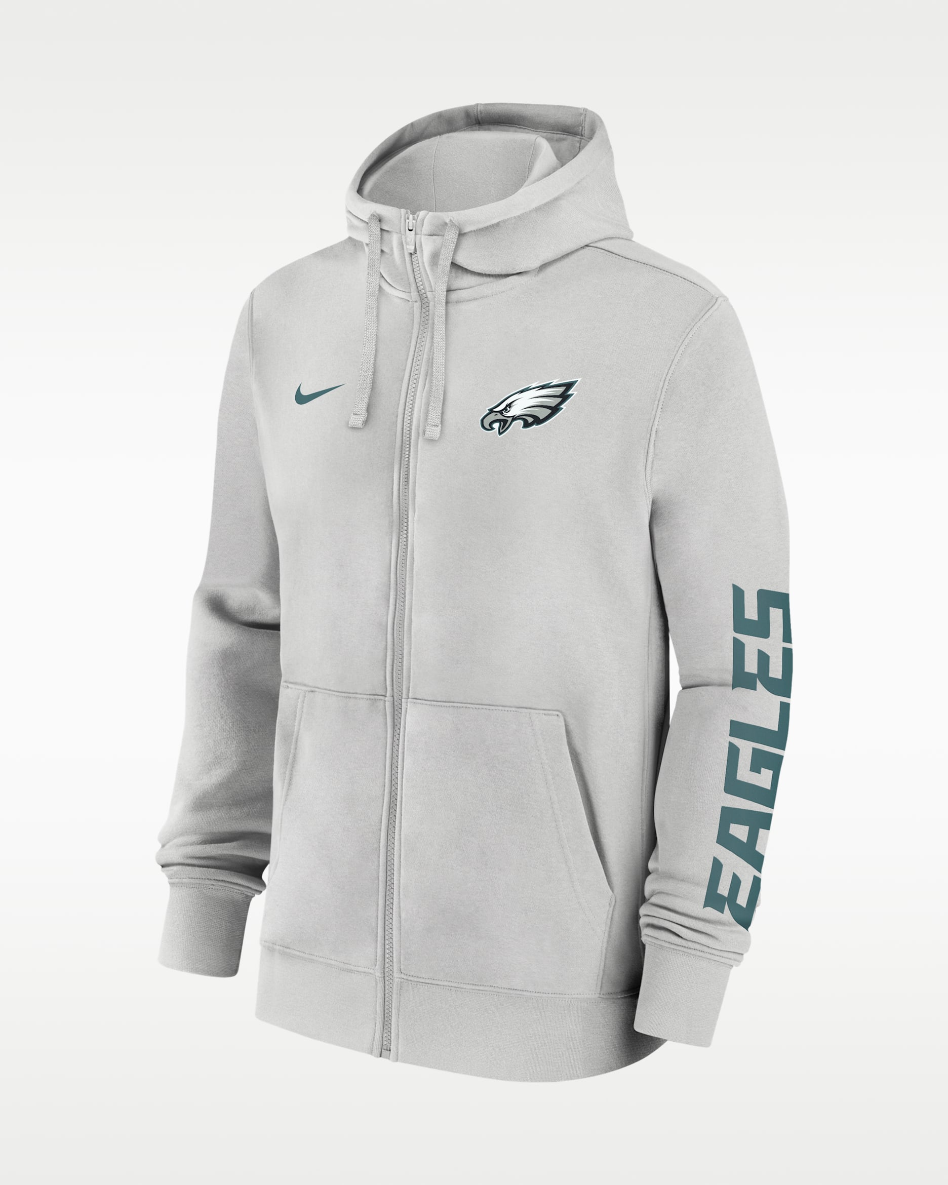 Philadelphia Eagles Club Men's Nike NFL Full-Zip Hoodie - Grey