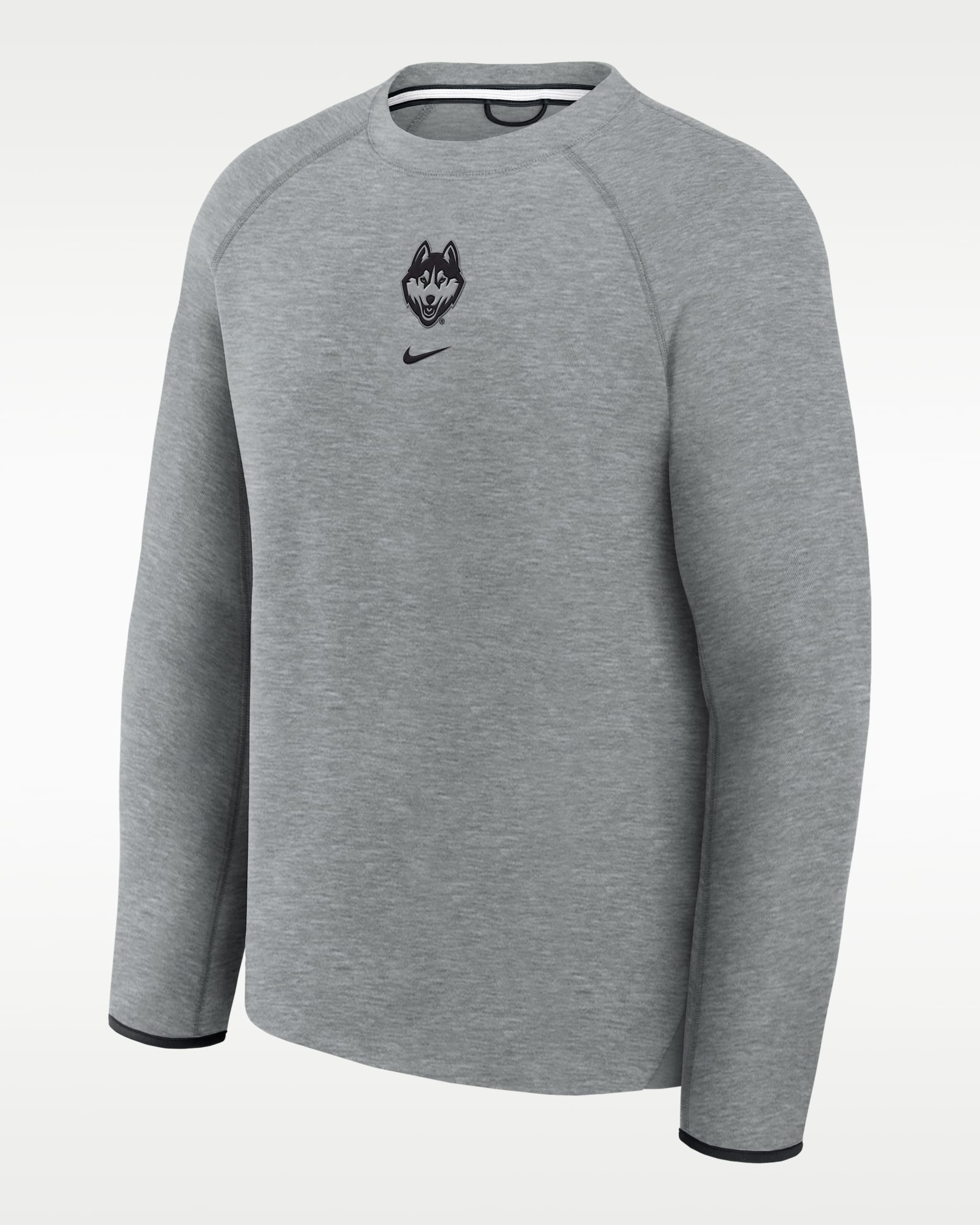 Sudadera de futbol universitaria Nike para hombre UConn Tech Fleece - Gris
