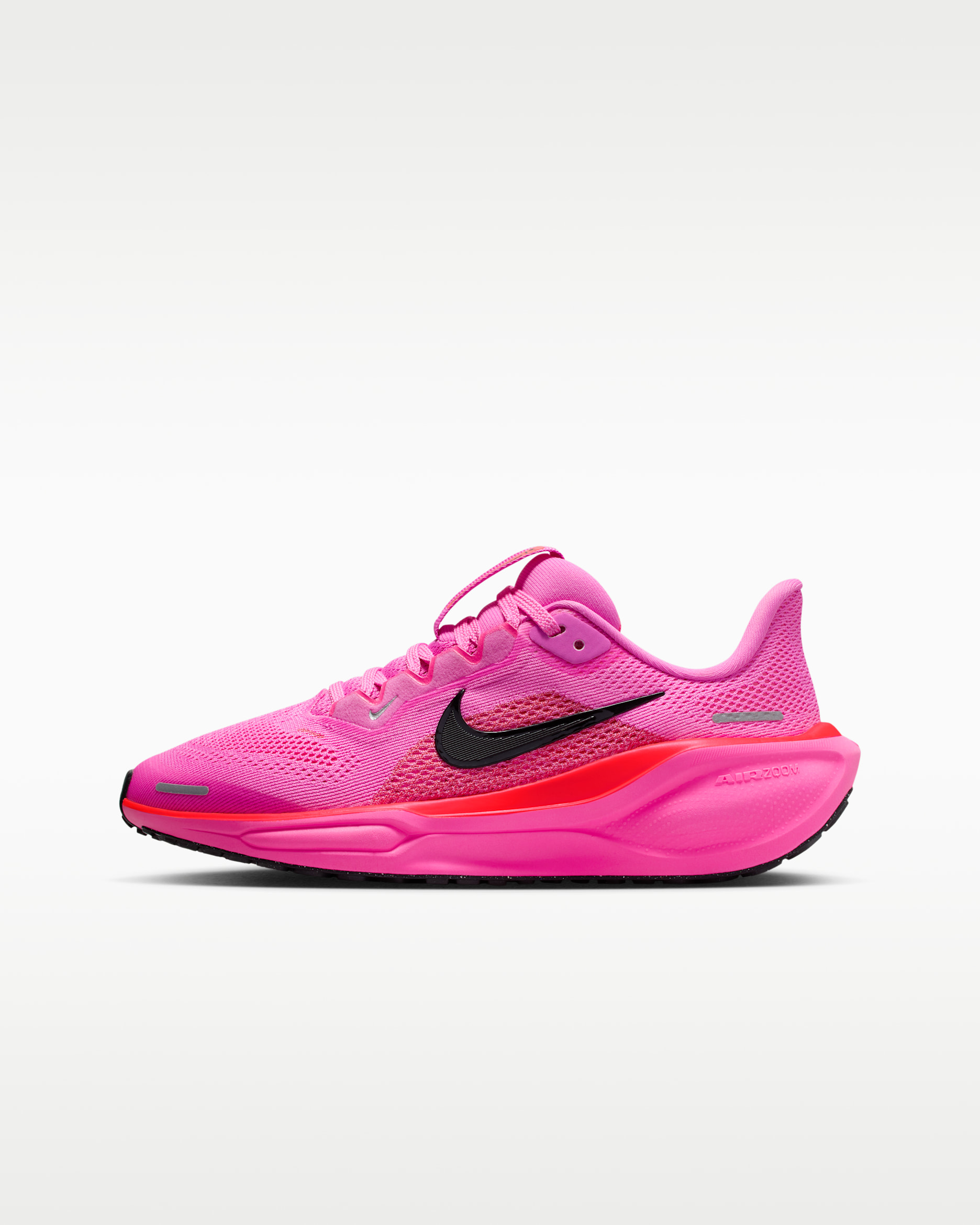 Nike Pegasus 41 Big Kids' Road Running Shoes - Playful Pink/Hyper Pink/Bright Crimson/Off Noir