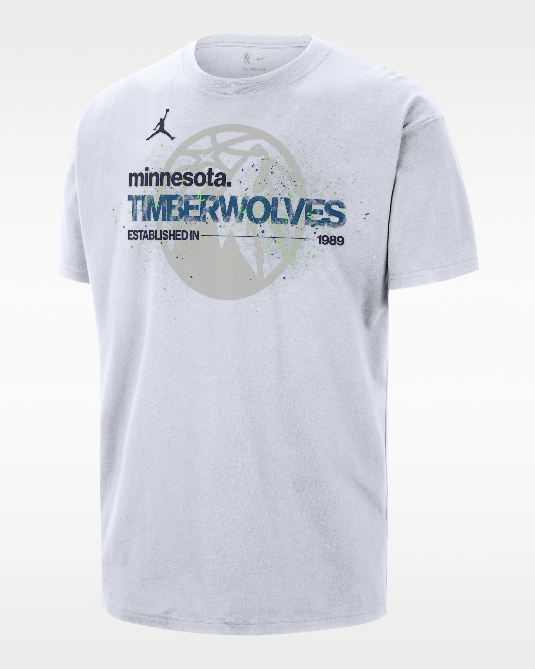 Playera Jordan '85 de la NBA Statement para hombre Minnesota Timberwolves Courtside - Blanco