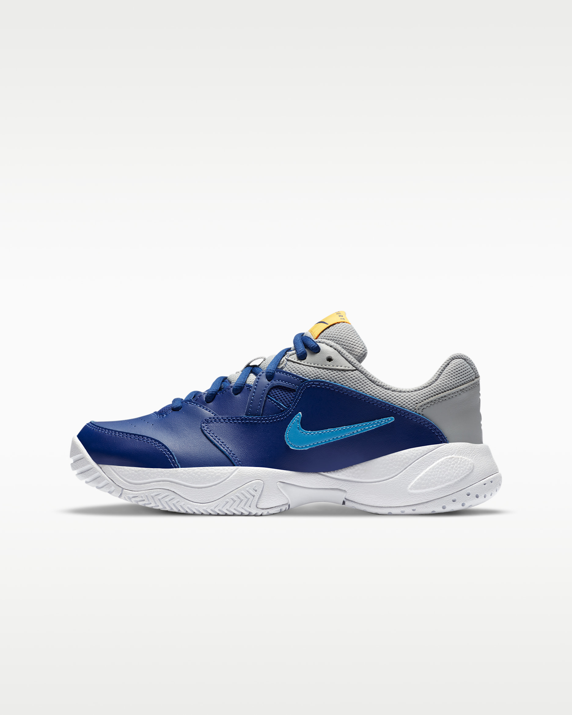 NikeCourt Jr. Lite 2 Big Kids’ Tennis Shoes - Deep Royal Blue/Light Smoke Grey/White/Coast