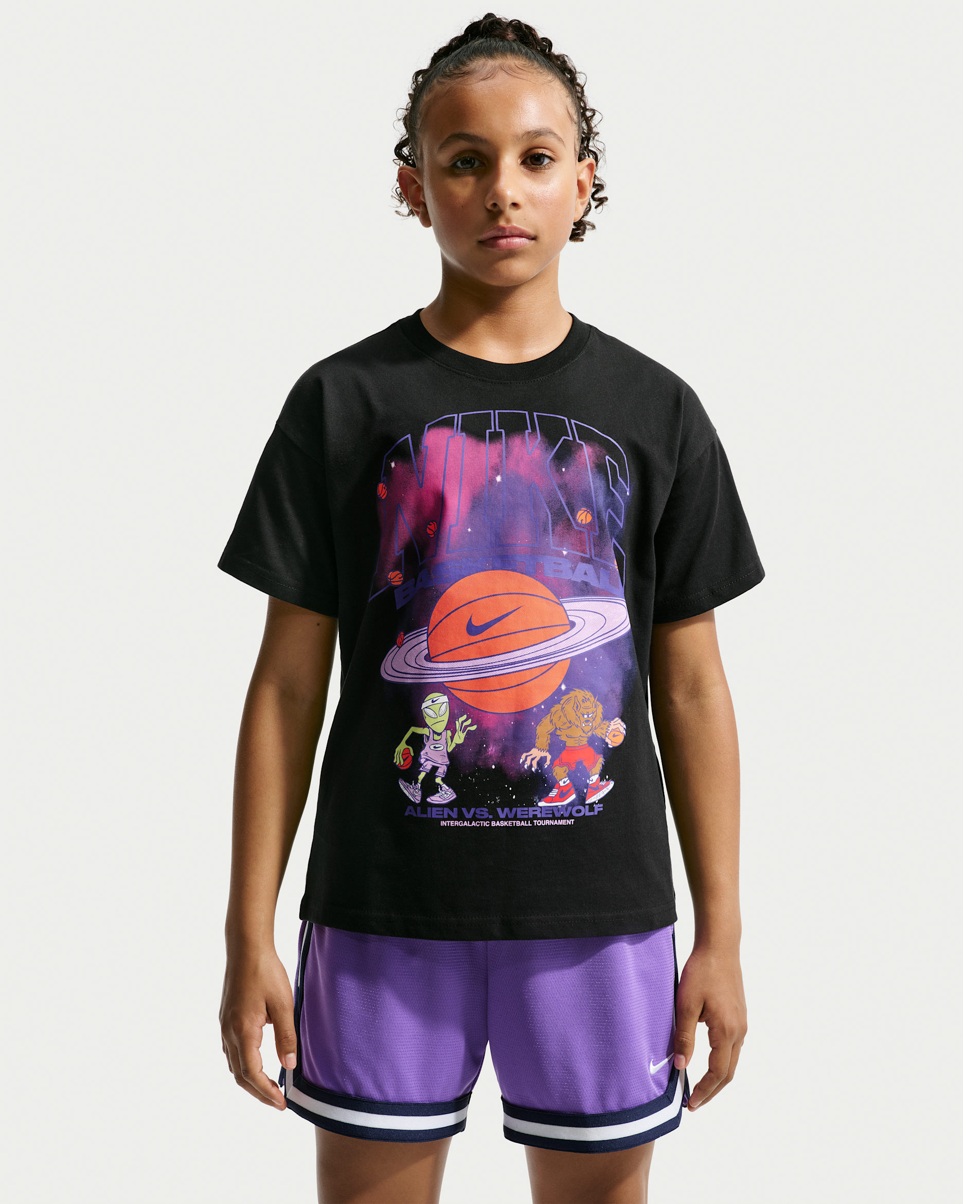 Nike Kids' Basketball T-Shirt - Black