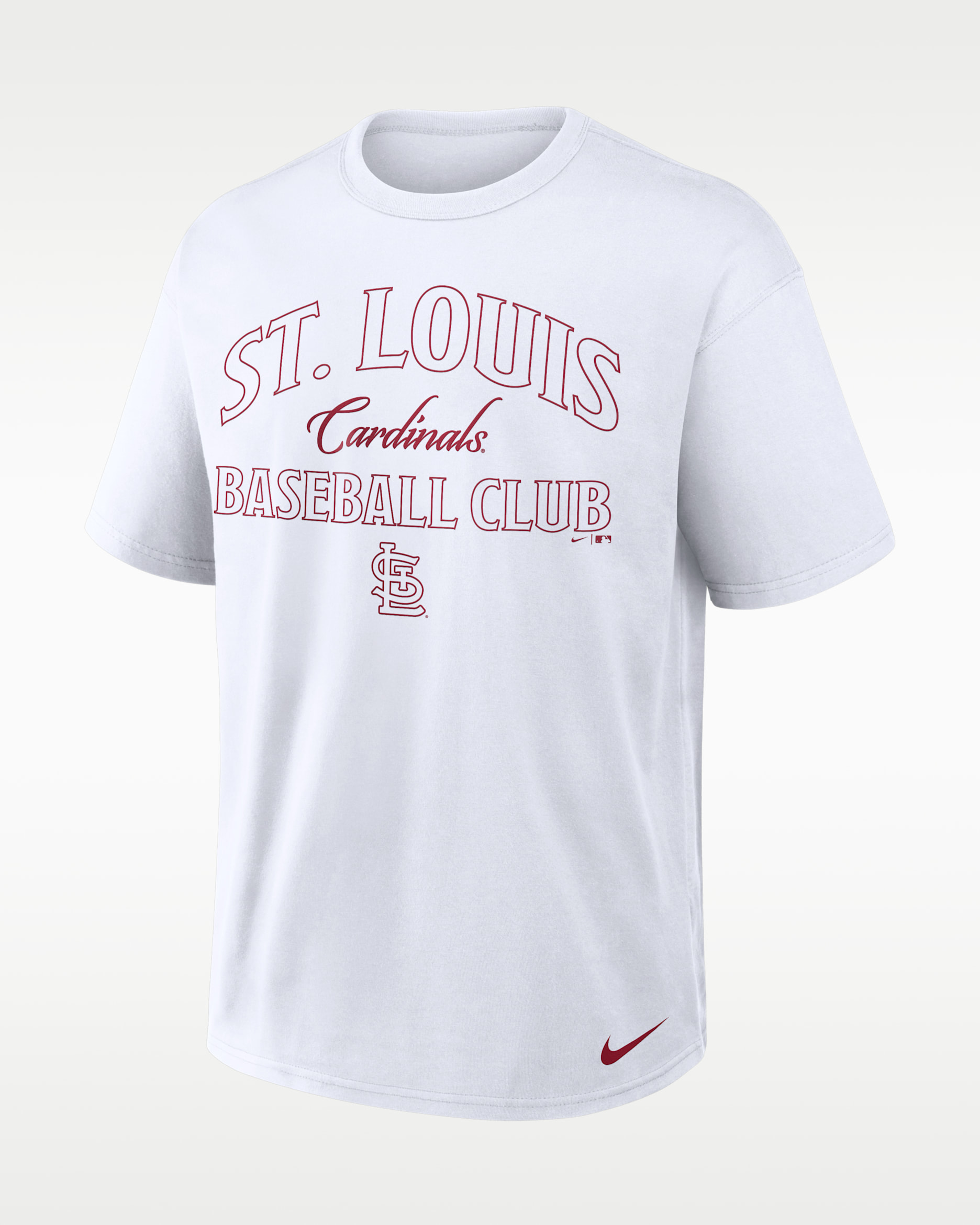 St. Louis Cardinals Lock Up Minimal Max90 Men's Nike MLB T-Shirt - White