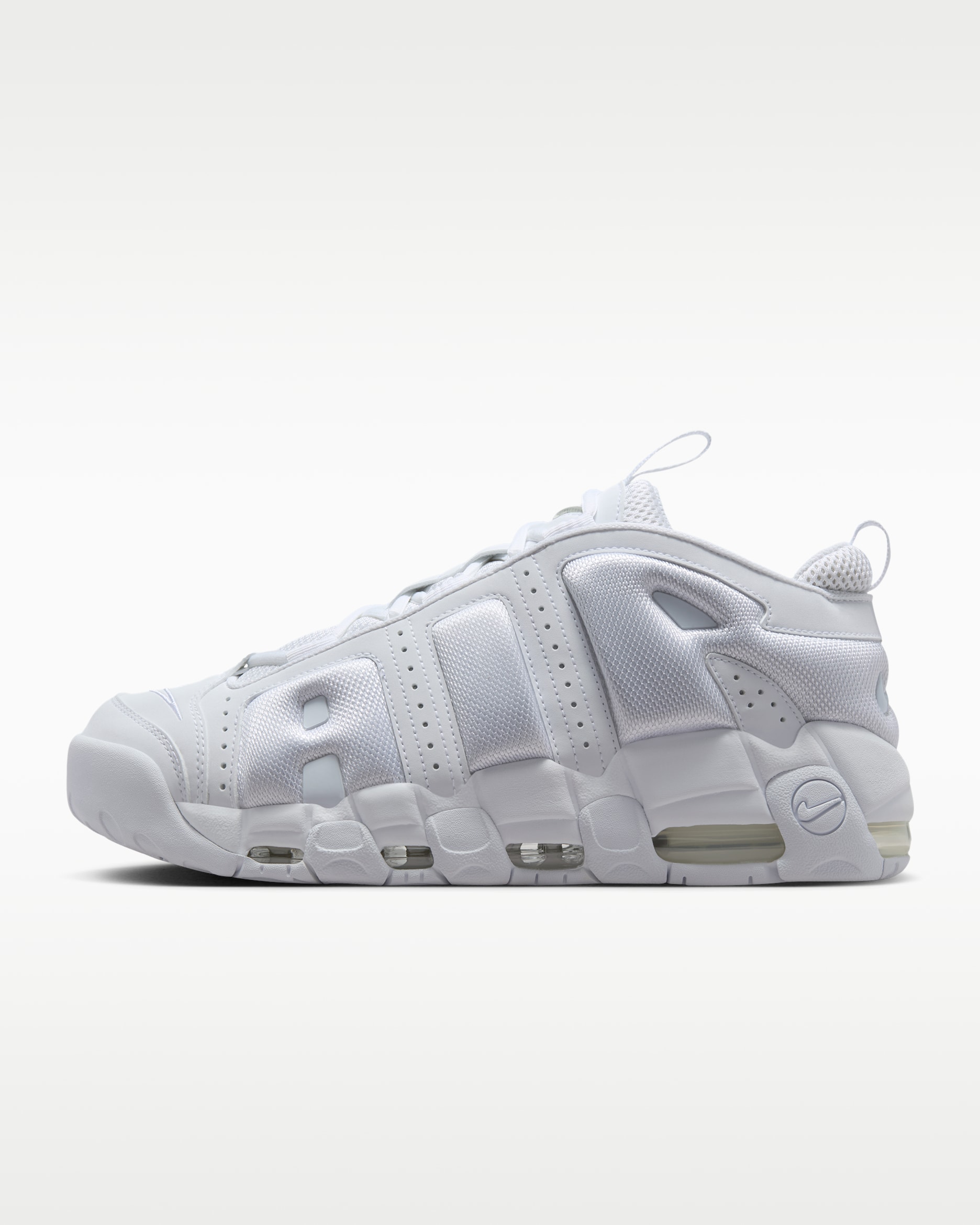 รองเท้าผู้ชาย Nike Air More Uptempo Low - ขาว/ขาว