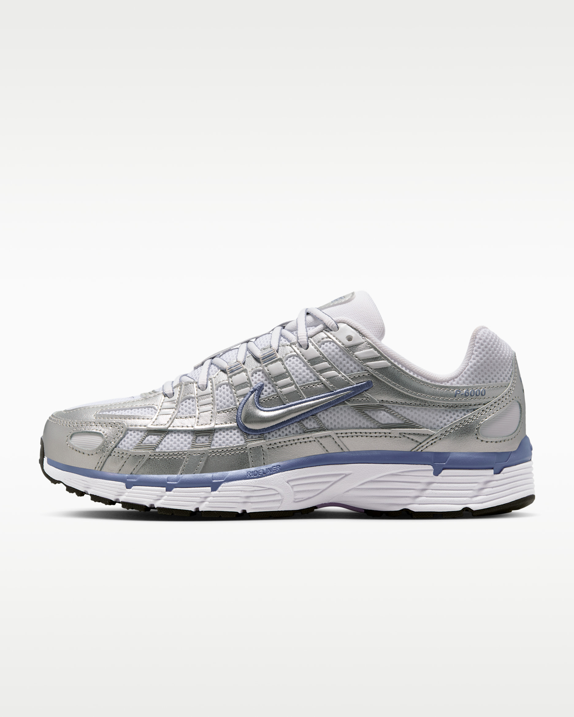 Nike P-6000 Women's Shoes - Metallic Silver/White/Black/World Indigo