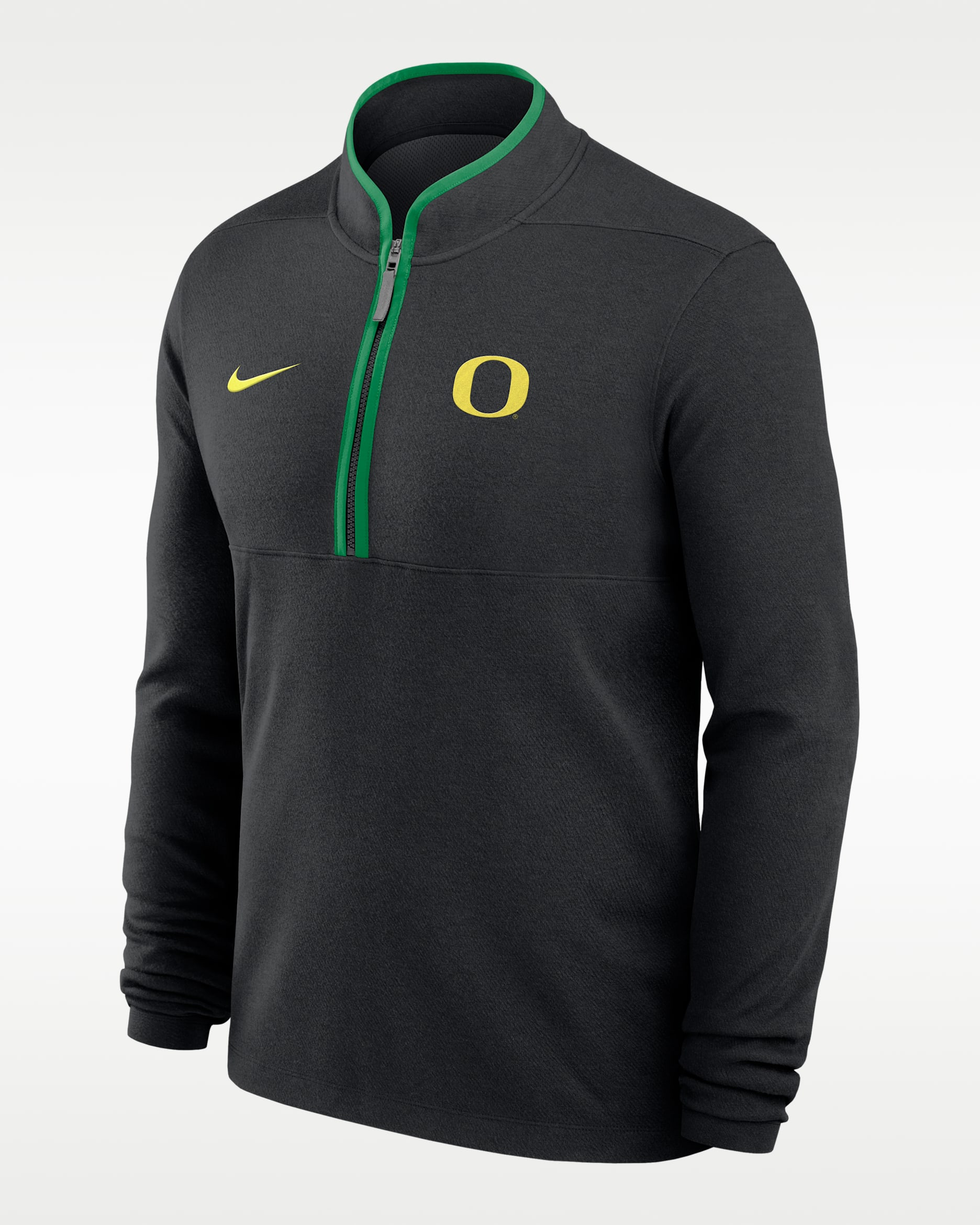 Playera de manga larga universitaria Nike Dri-FIT de medio cierre para hombre Oregon Victory - Negro