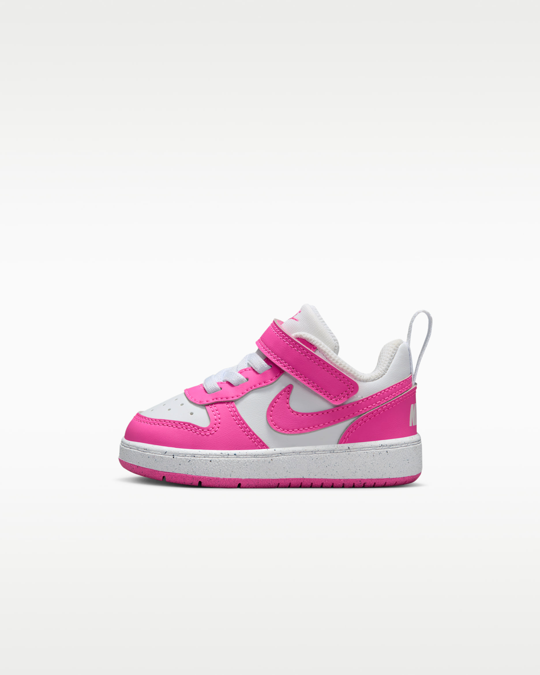 Nike Court Borough Low Recraft Baby/Toddler Shoes - White/Laser Fuchsia