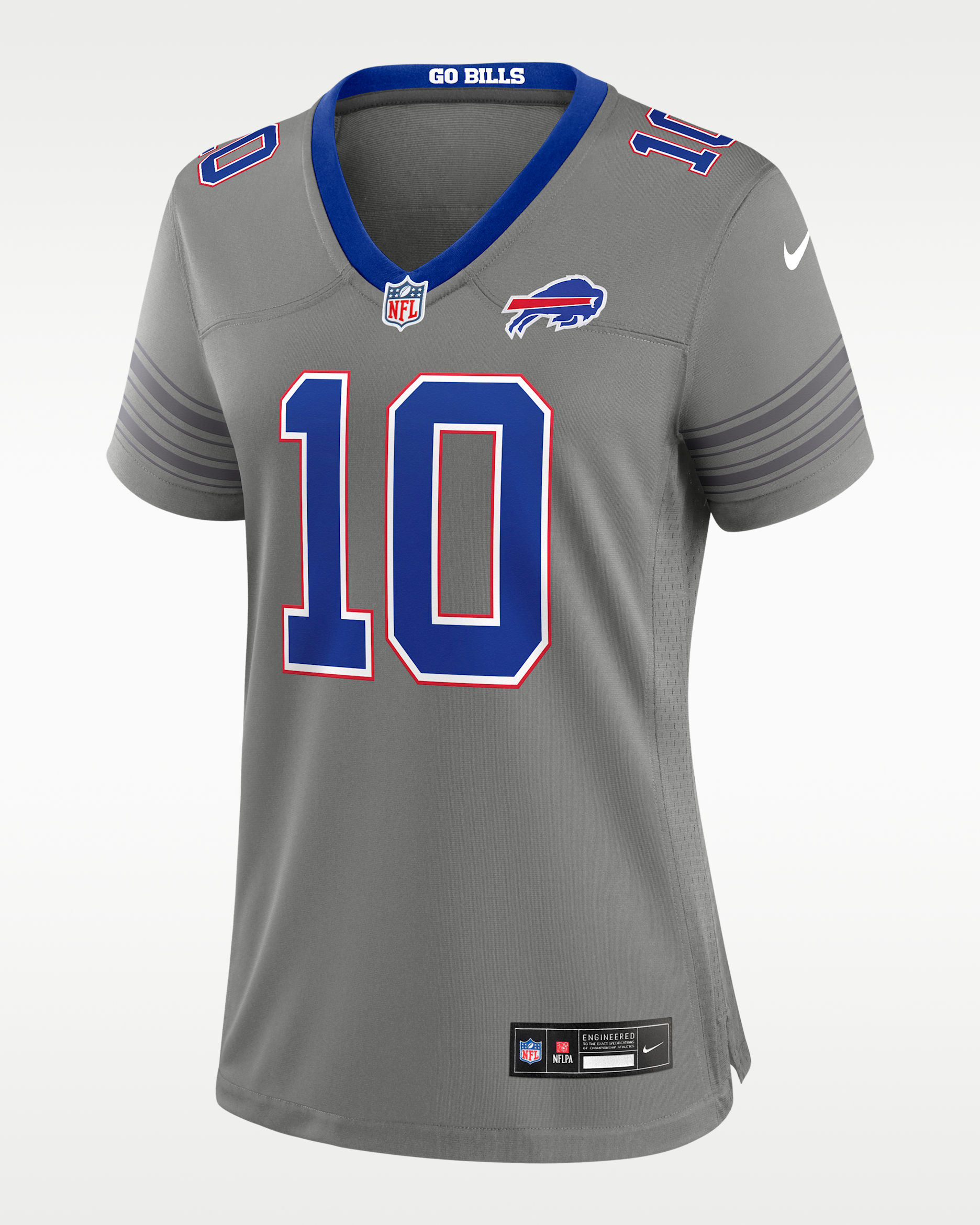 Khalil Shakir Buffalo Bills Women's Nike NFL Game Jersey - Grey