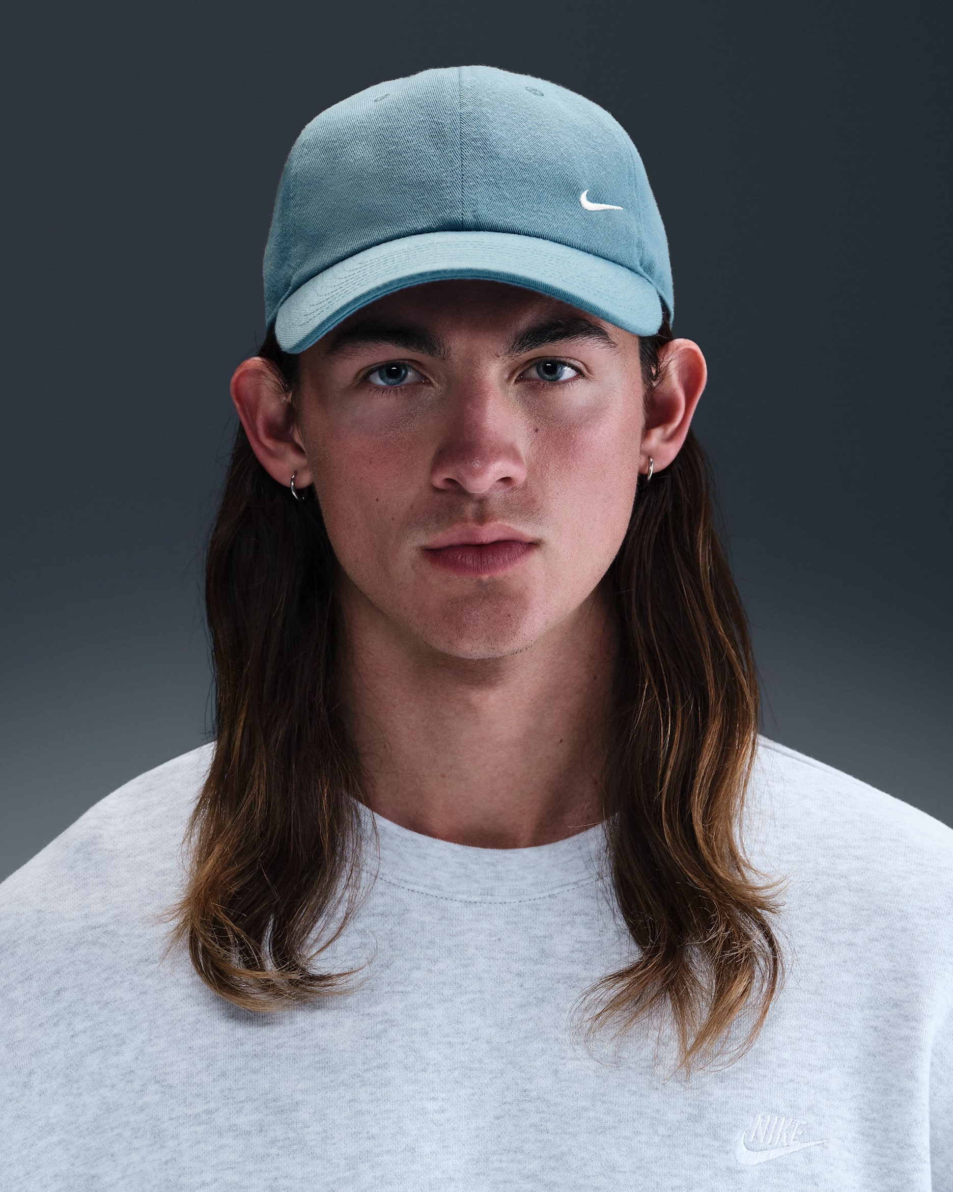 Nike Club Unstructured Cap - Smokey Blue/Sail