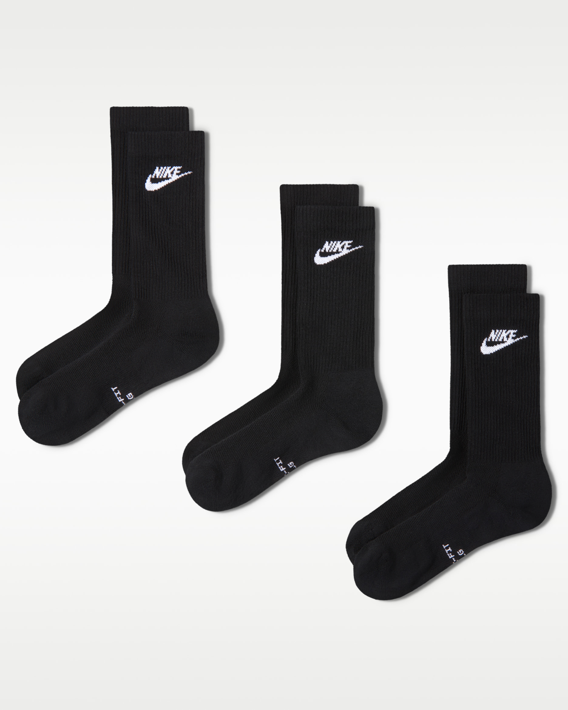Nike Everyday Elevated Crew Socks (3 Pairs) - Multi-Colour