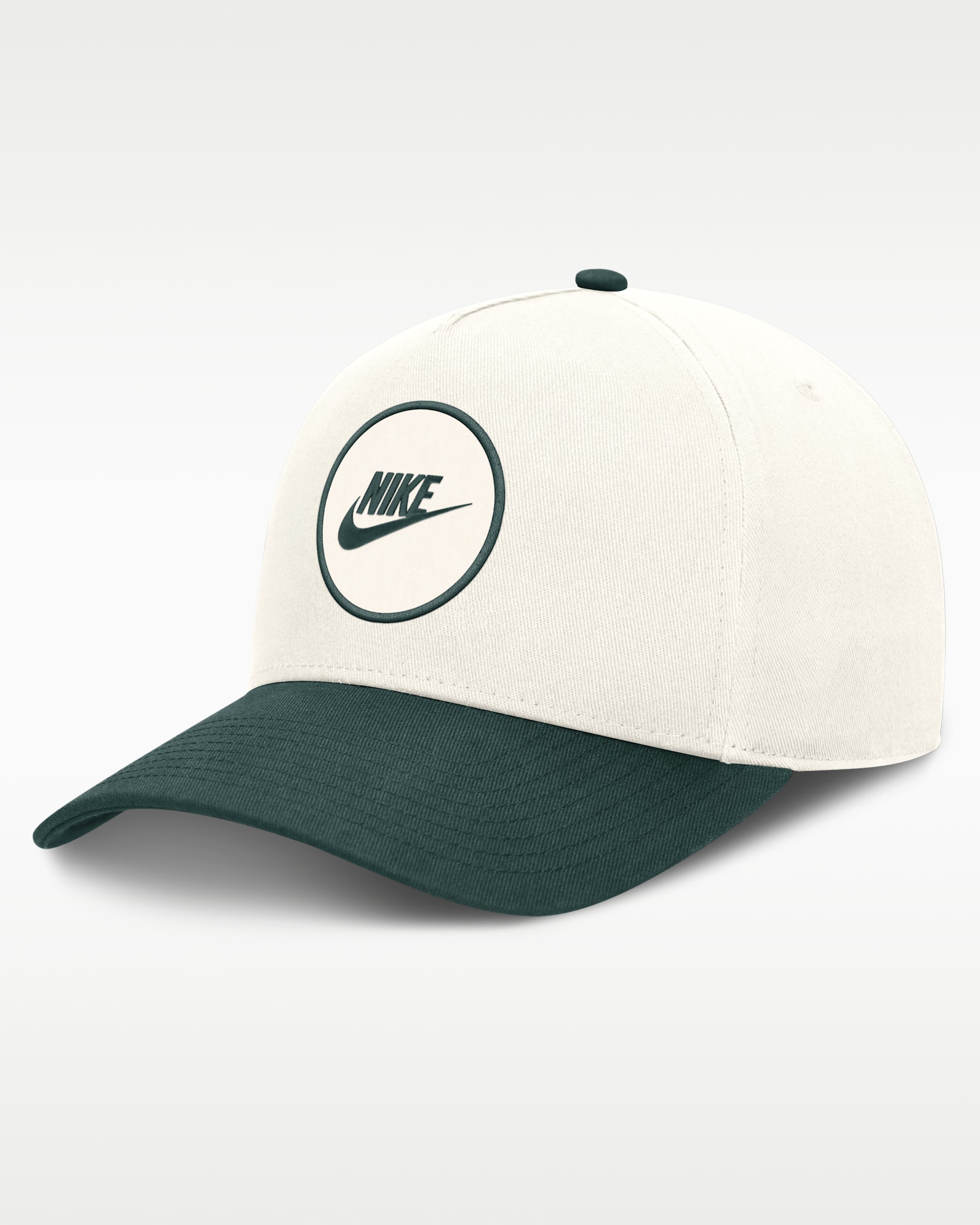 Michigan State Rise Men's Nike Dri-FIT College A-Frame Adjustable Hat - White