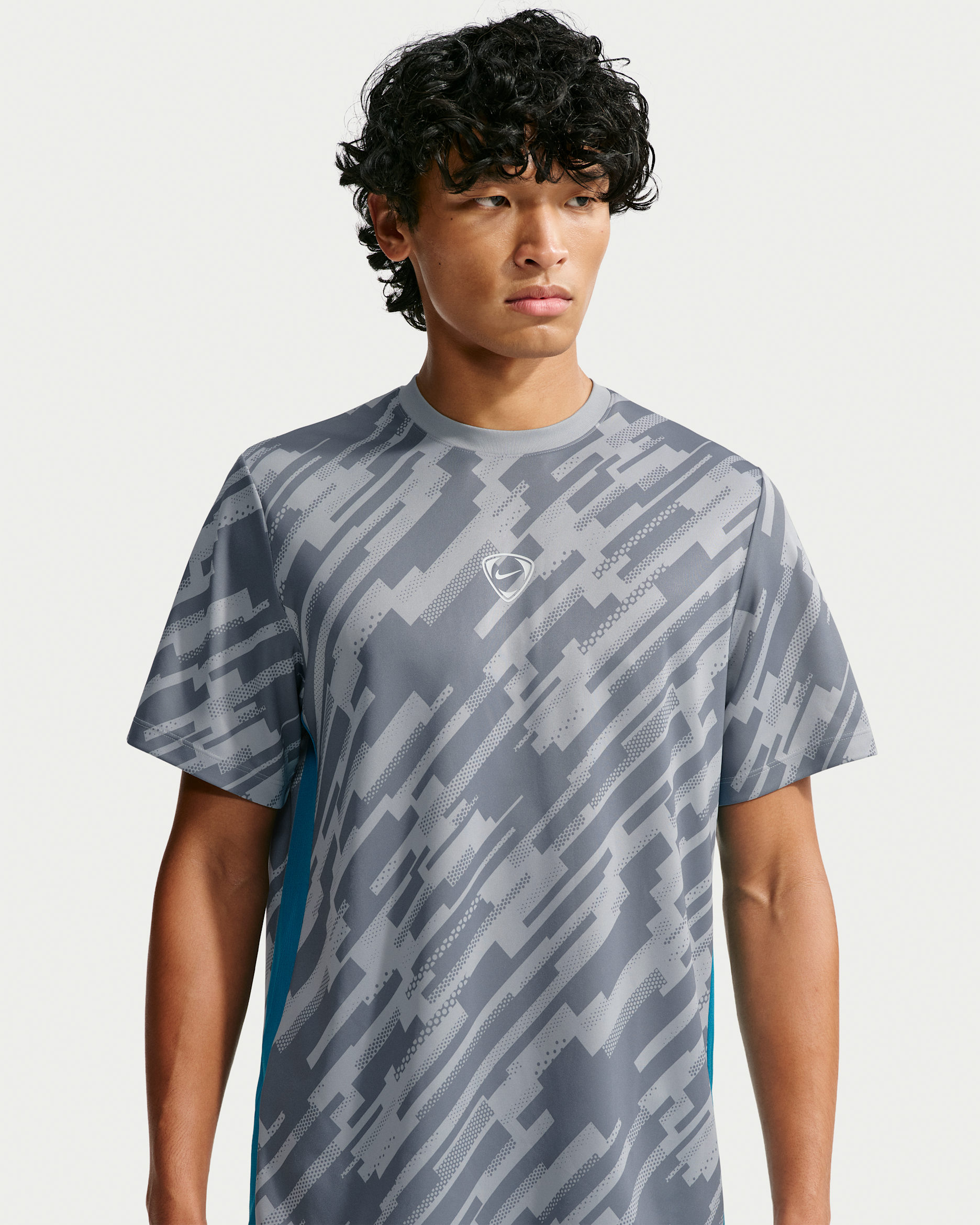 Nike Academy+ Men's Dri-FIT Soccer Short-Sleeve Top - Wolf Grey/Cool Grey/Energy/White