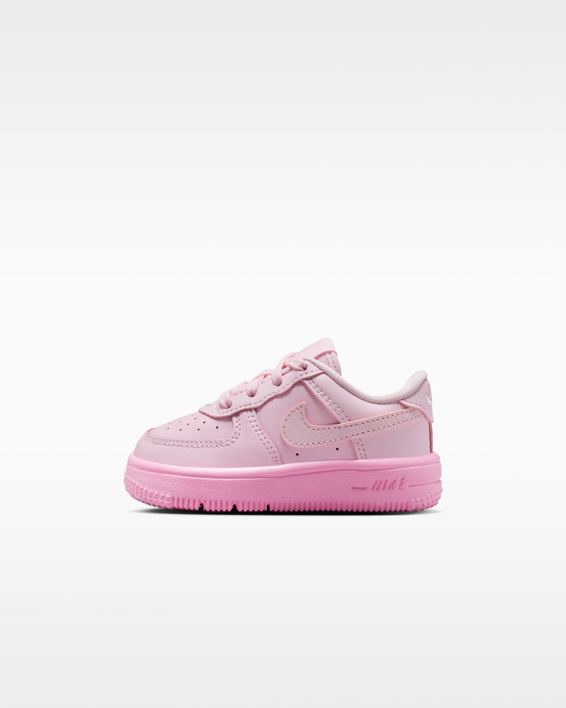 Tenis para bebé e infantil Nike Force 1 Low - Espuma rosa/Rosa amanecer/Espuma rosa