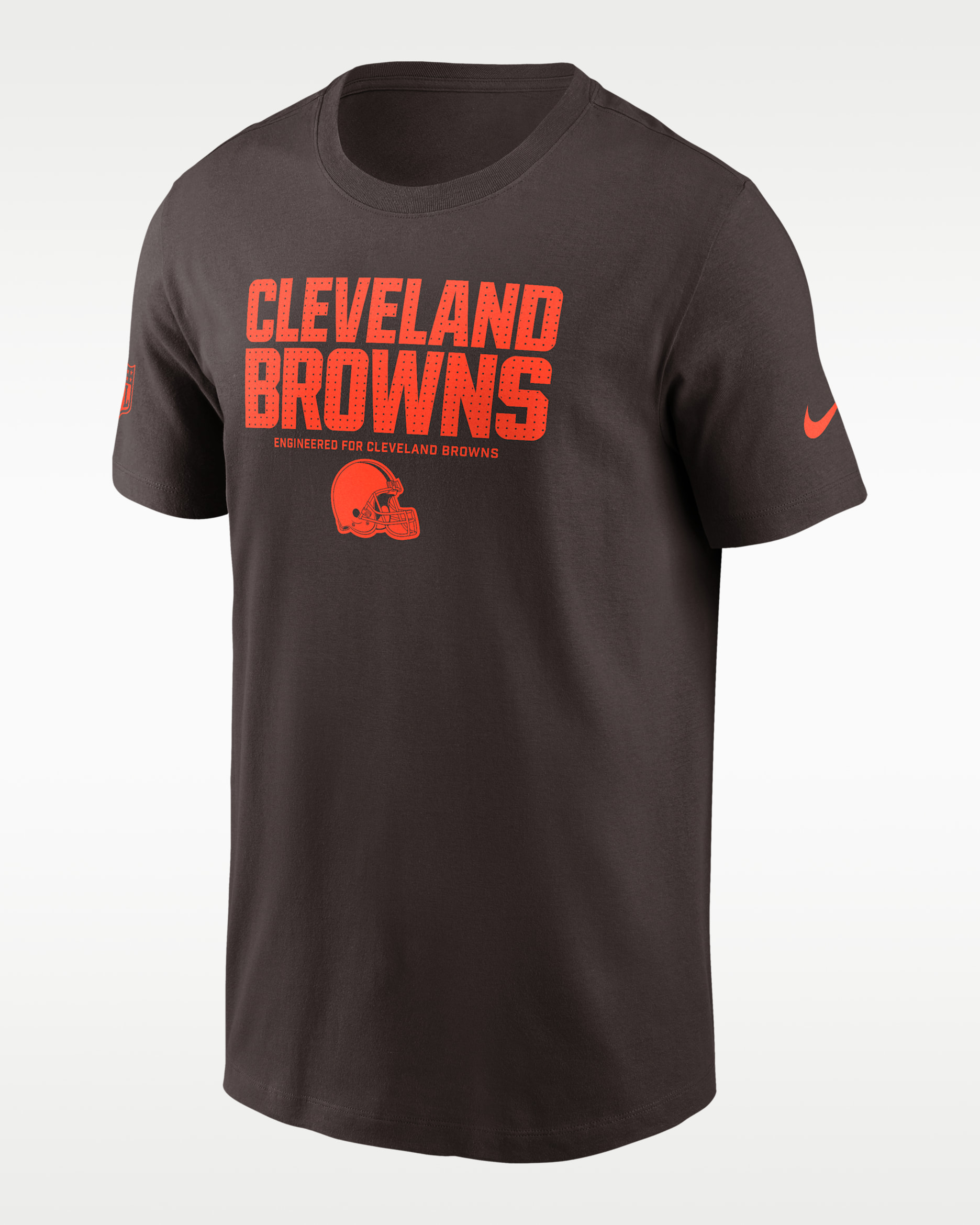 Cleveland Browns Sideline Team Issue Men's Nike Dri-FIT NFL T-Shirt - Seal Brown