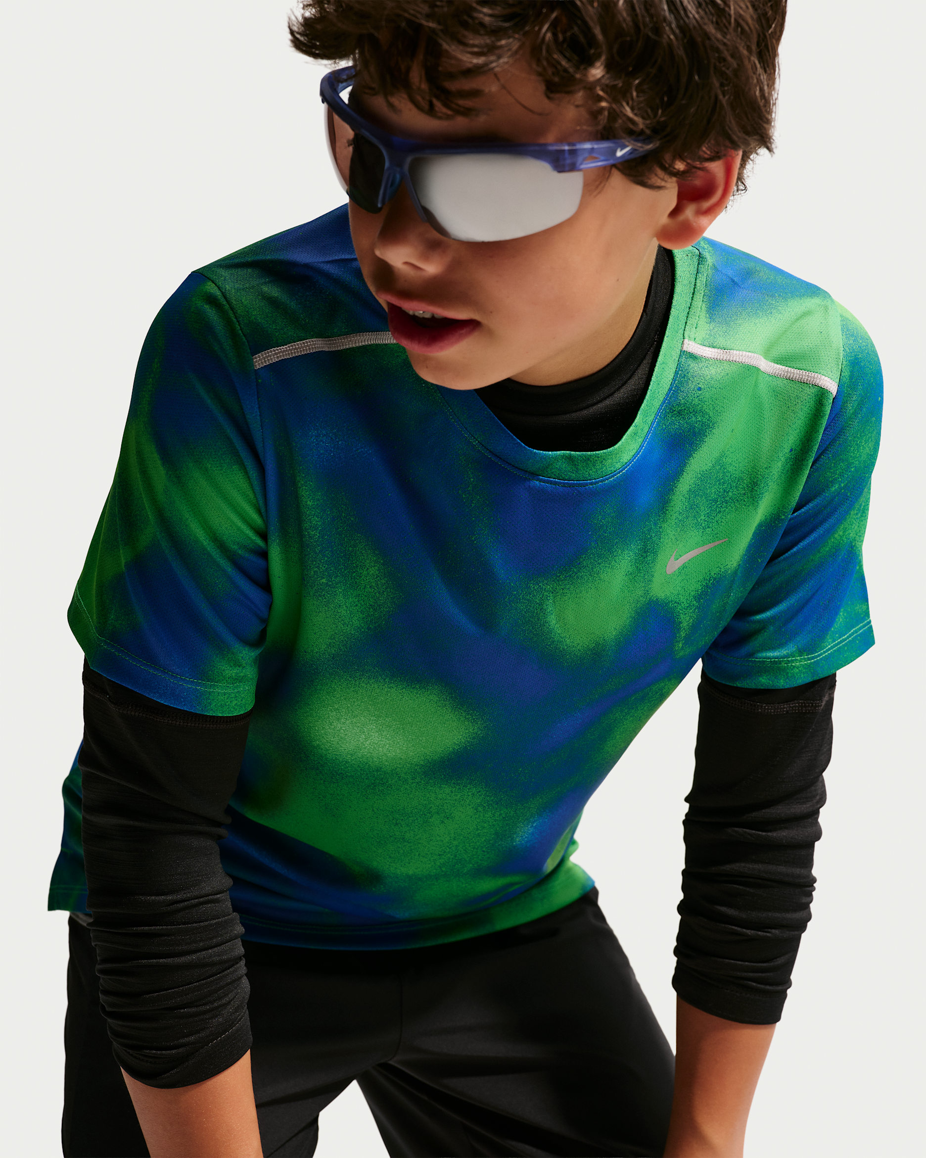 Nike Miler Kids' Dri-FIT Short-Sleeve Running Top - Game Royal/Game Royal
