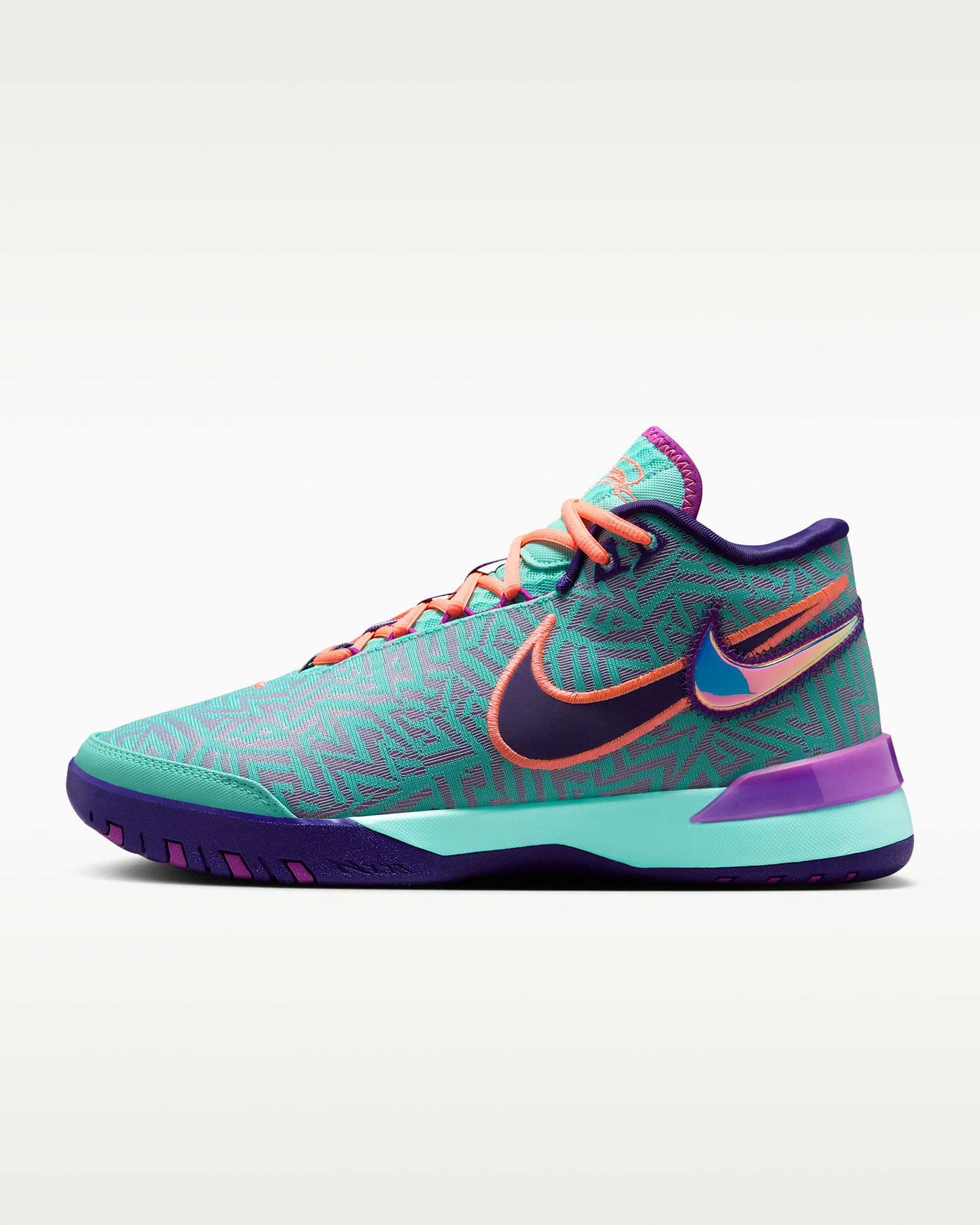 LeBron NXXT Genisus Basketball Shoes - Hyper Turquoise/Court Purple/Bright Mango/Vivid Purple