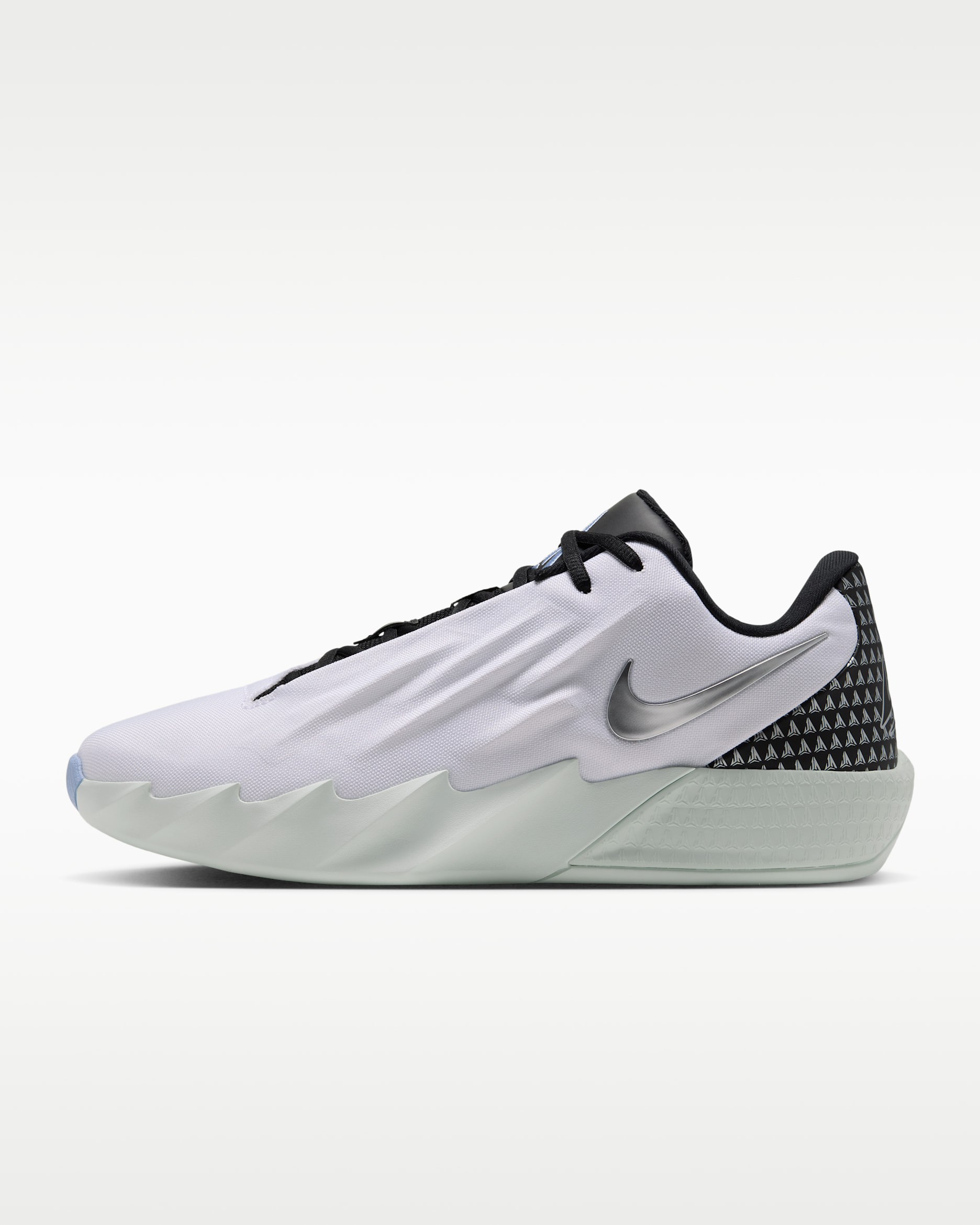 Twelve Time EP Men's Basketball Shoes - White/Barely Green/Cobalt Bliss/Metallic Silver