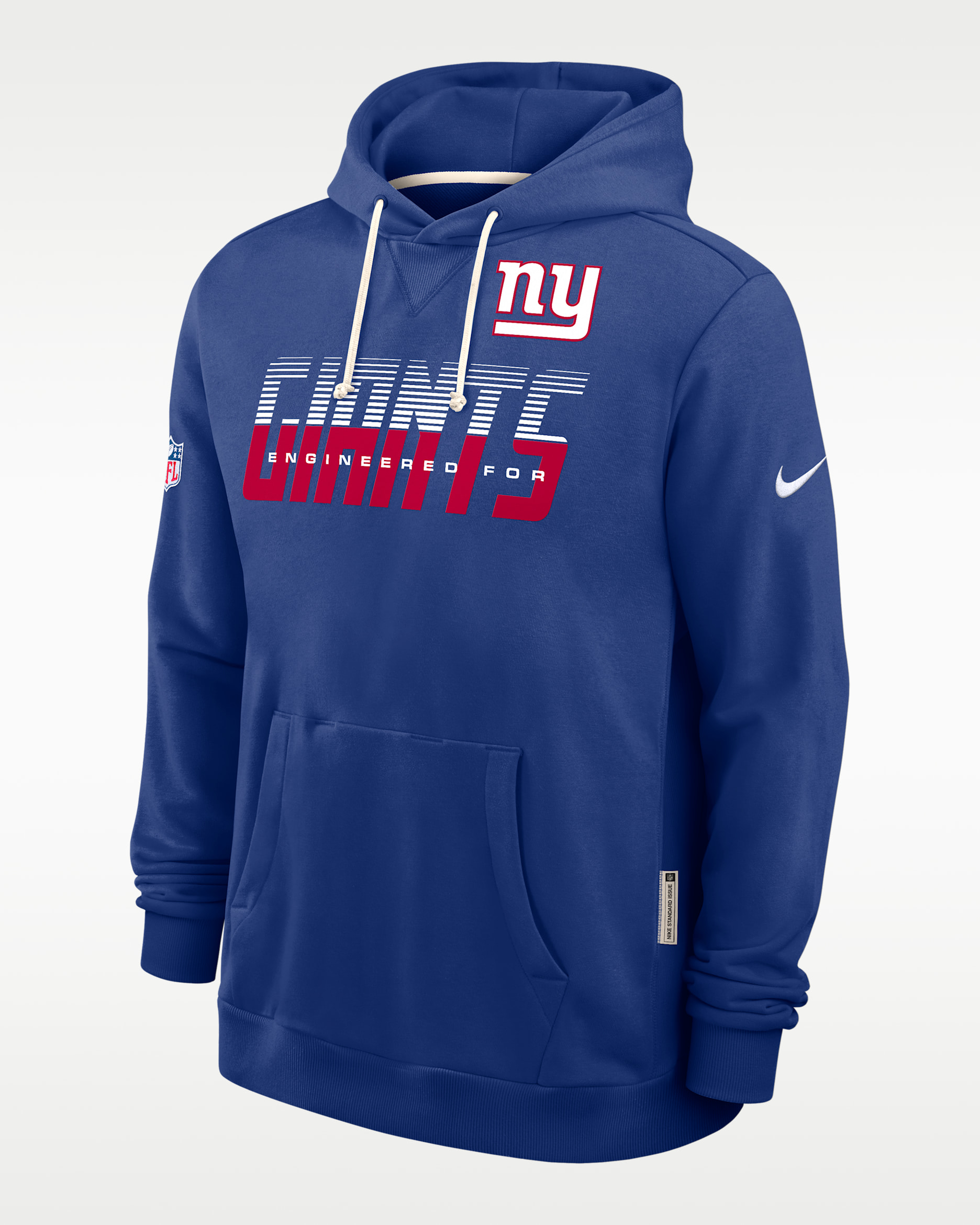 New York Giants Sideline Standard Issue Men's Nike Dri-FIT NFL Pullover Hoodie - Blue