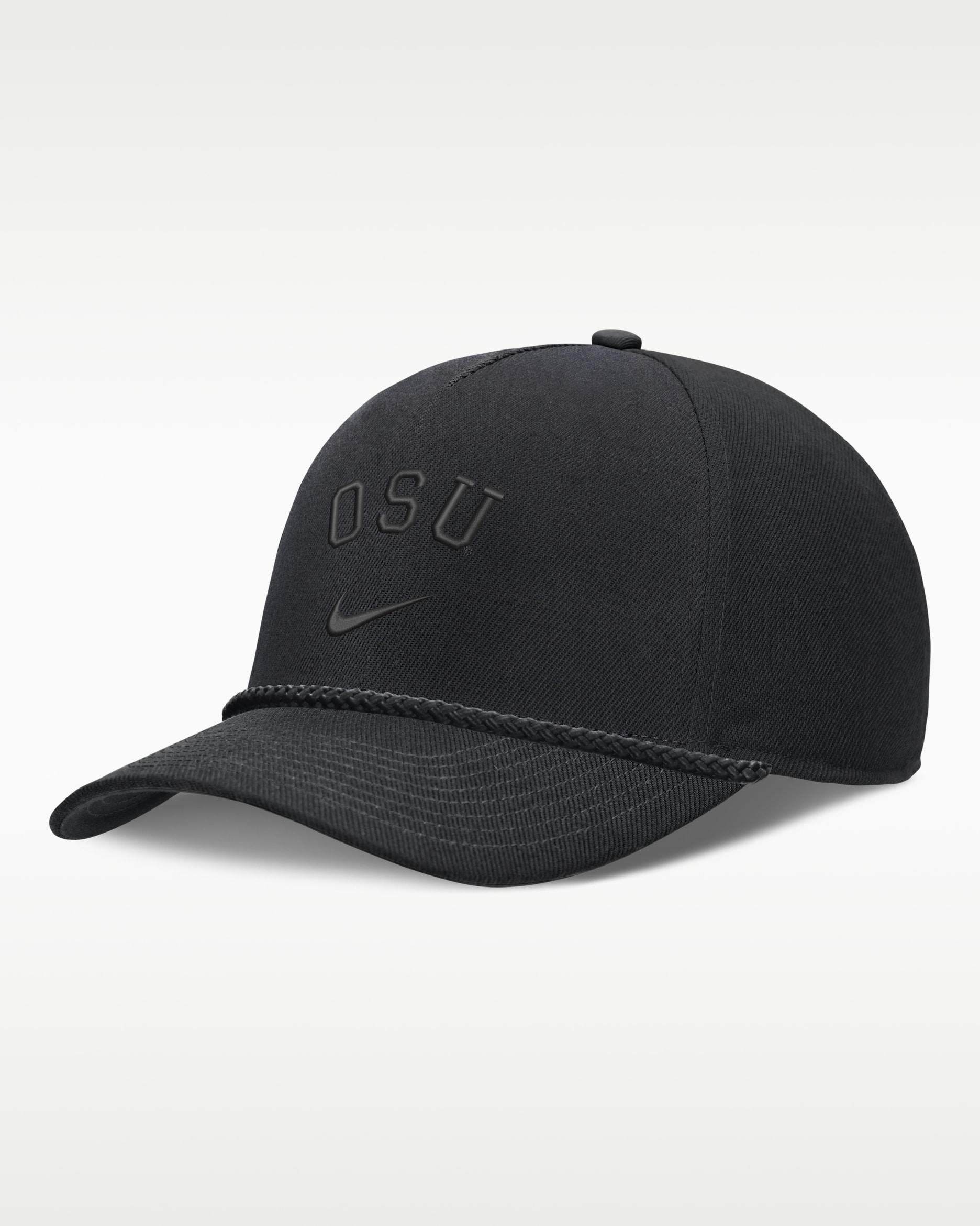 Ohio State Campus Prep Tonal Rope Rise Men's Nike College Adjustable Hat - Black
