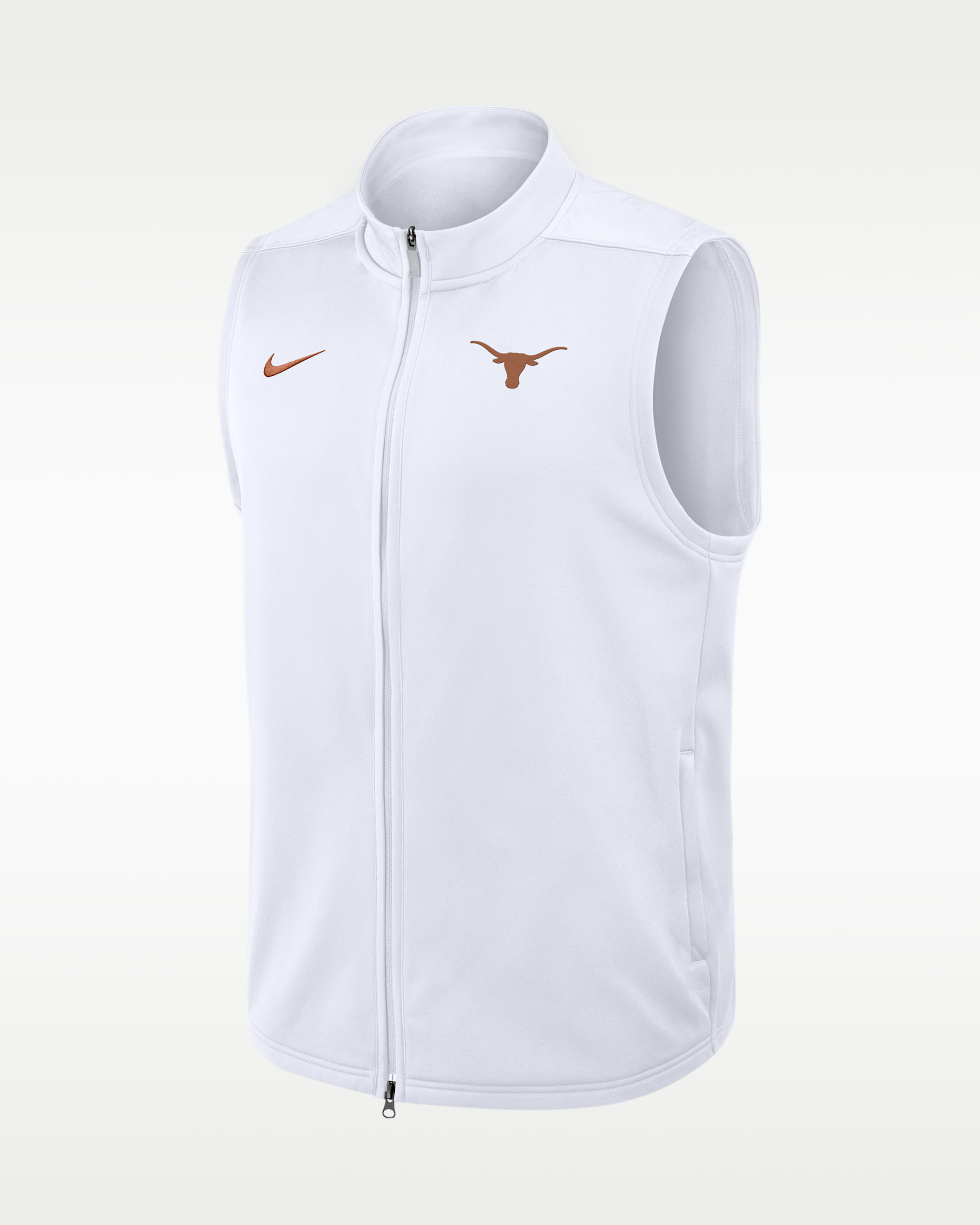 Texas Primetime Victory Men's Nike Therma-FIT College Full-Zip Vest - White