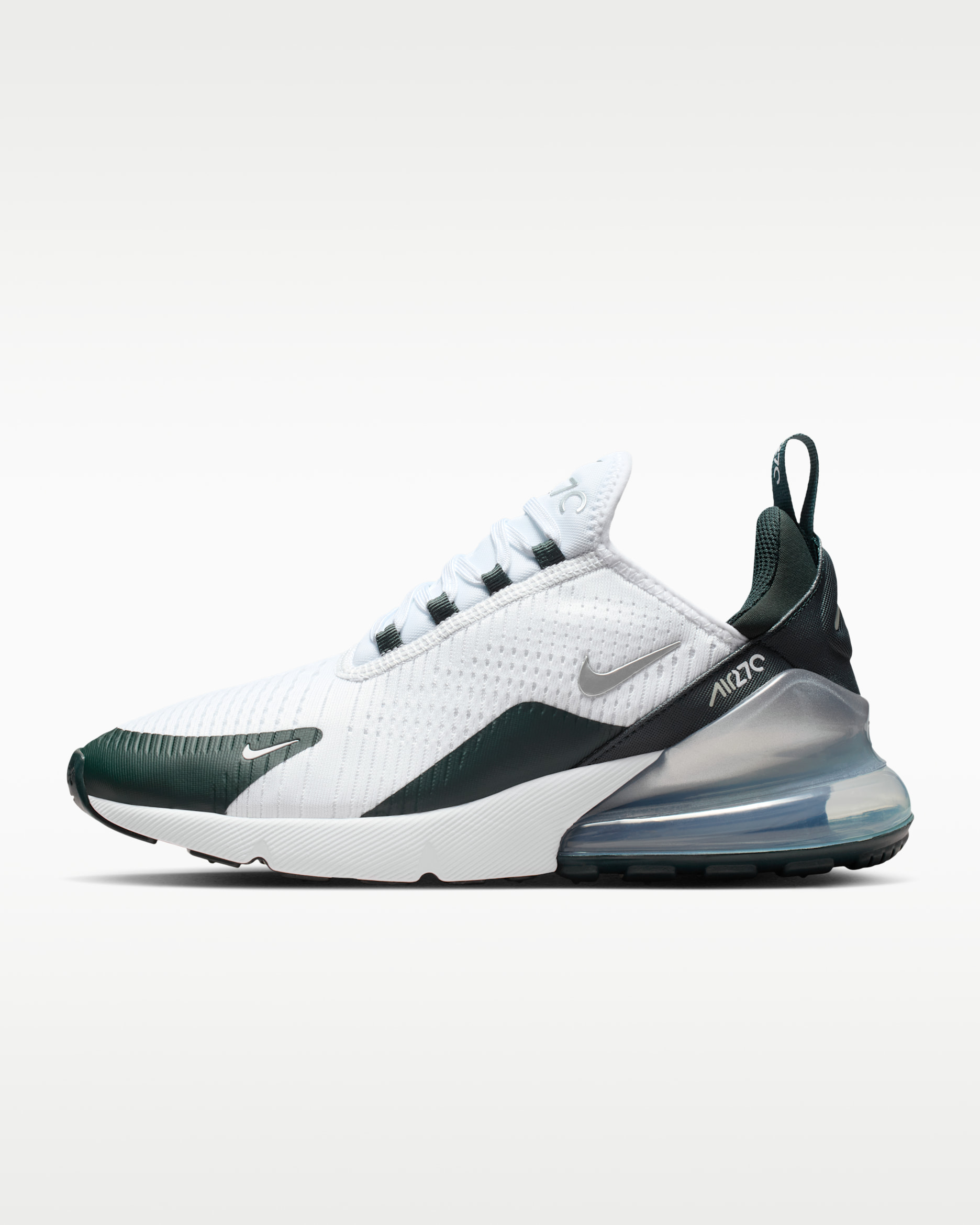 Nike Air Max 270 Women's Shoes - White/Seaweed/Light Silver/Metallic Silver