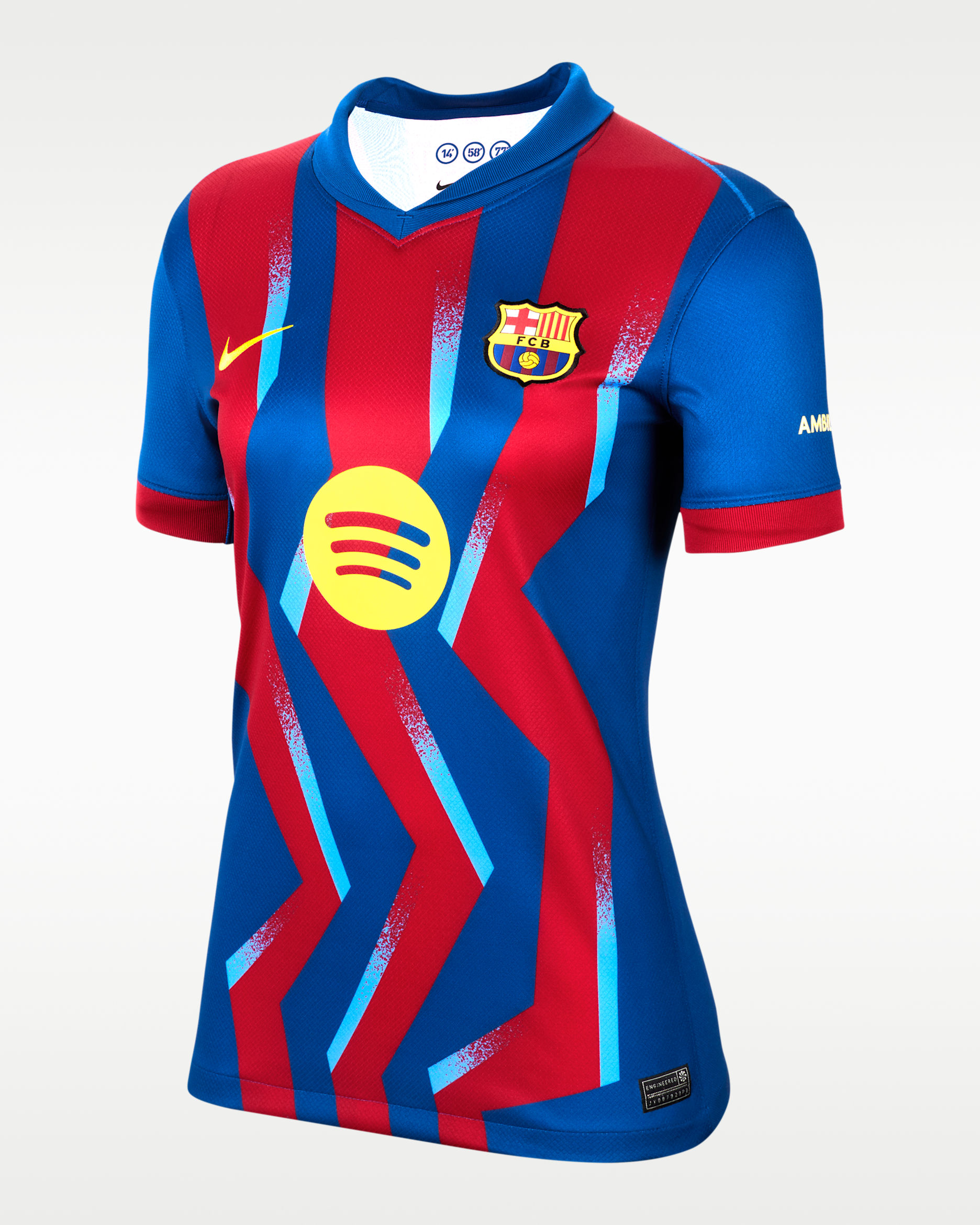 Lamine Yamal Barcelona 2025/26 Stadium Fourth Women's Nike Dri-FIT Soccer Jersey - Gym Blue