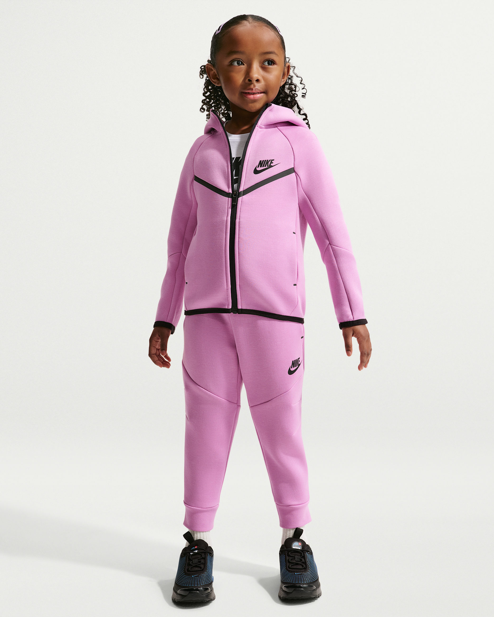 Nike Sportswear Little Kids' Tech Fleece 2-Piece Full-Zip Set - Purple