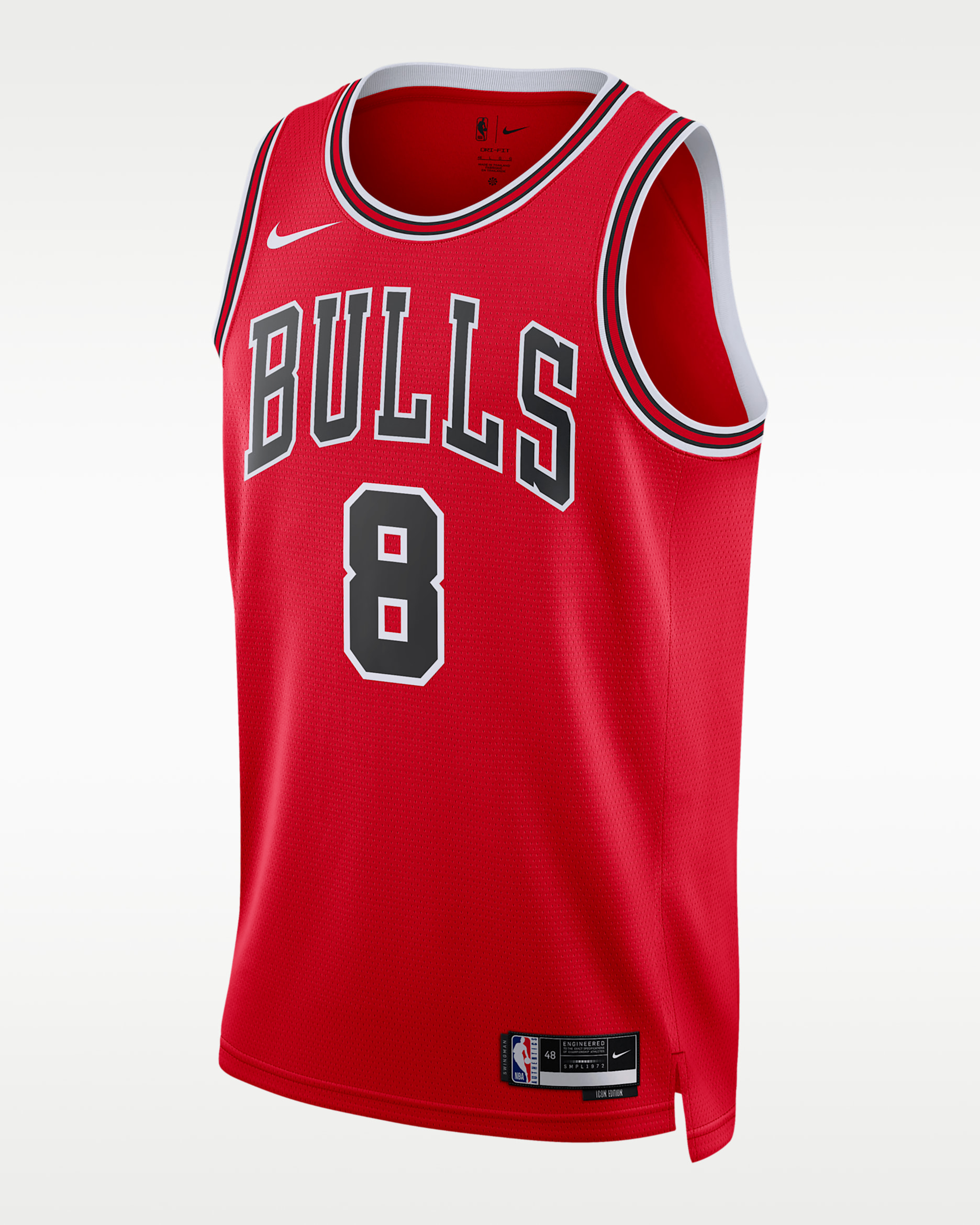 Chicago Bulls Icon Edition Men's Nike Dri-FIT NBA Swingman Jersey - University Red