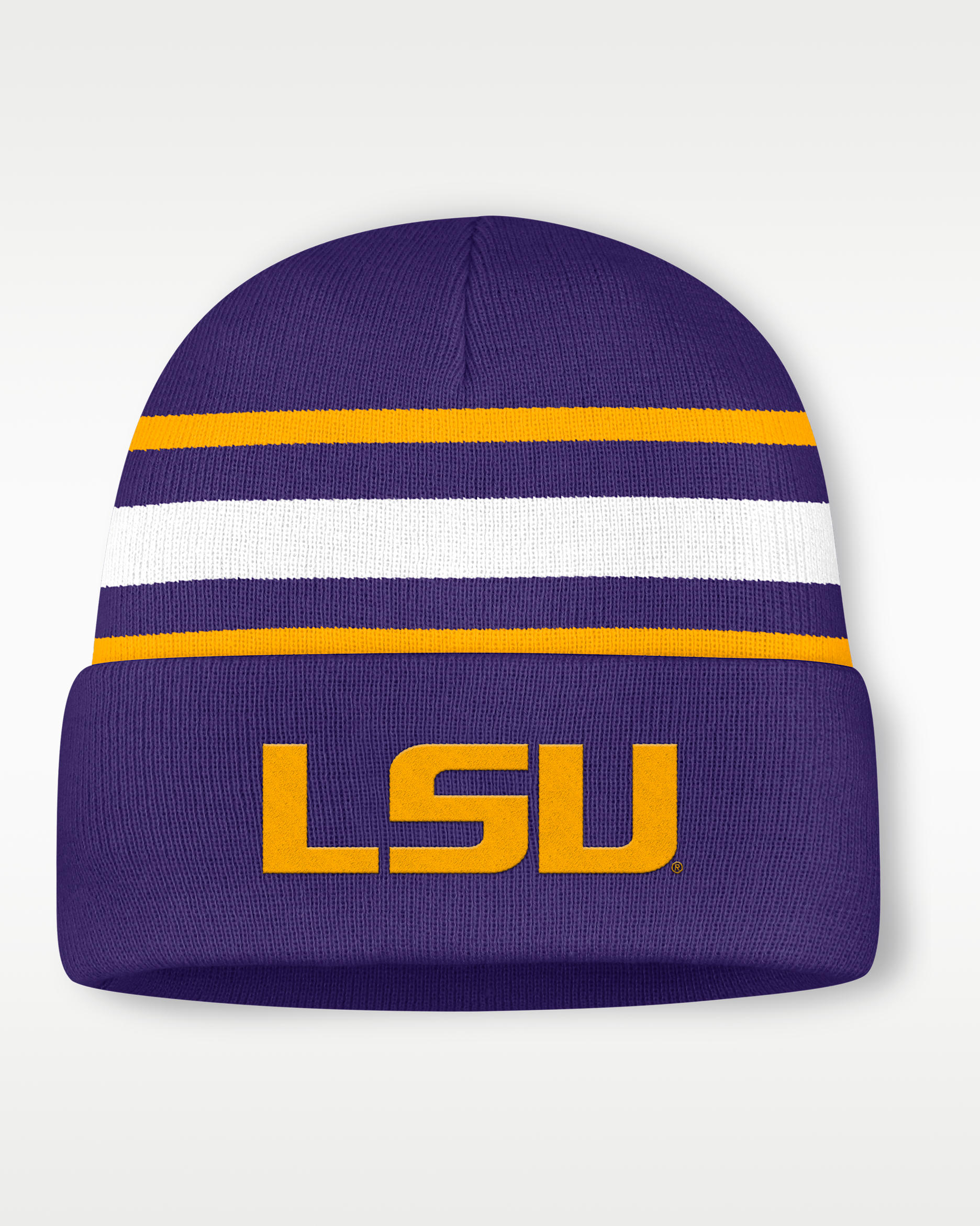 Gorro con dobladillo universitario Nike para hombre LSU Primetime ...