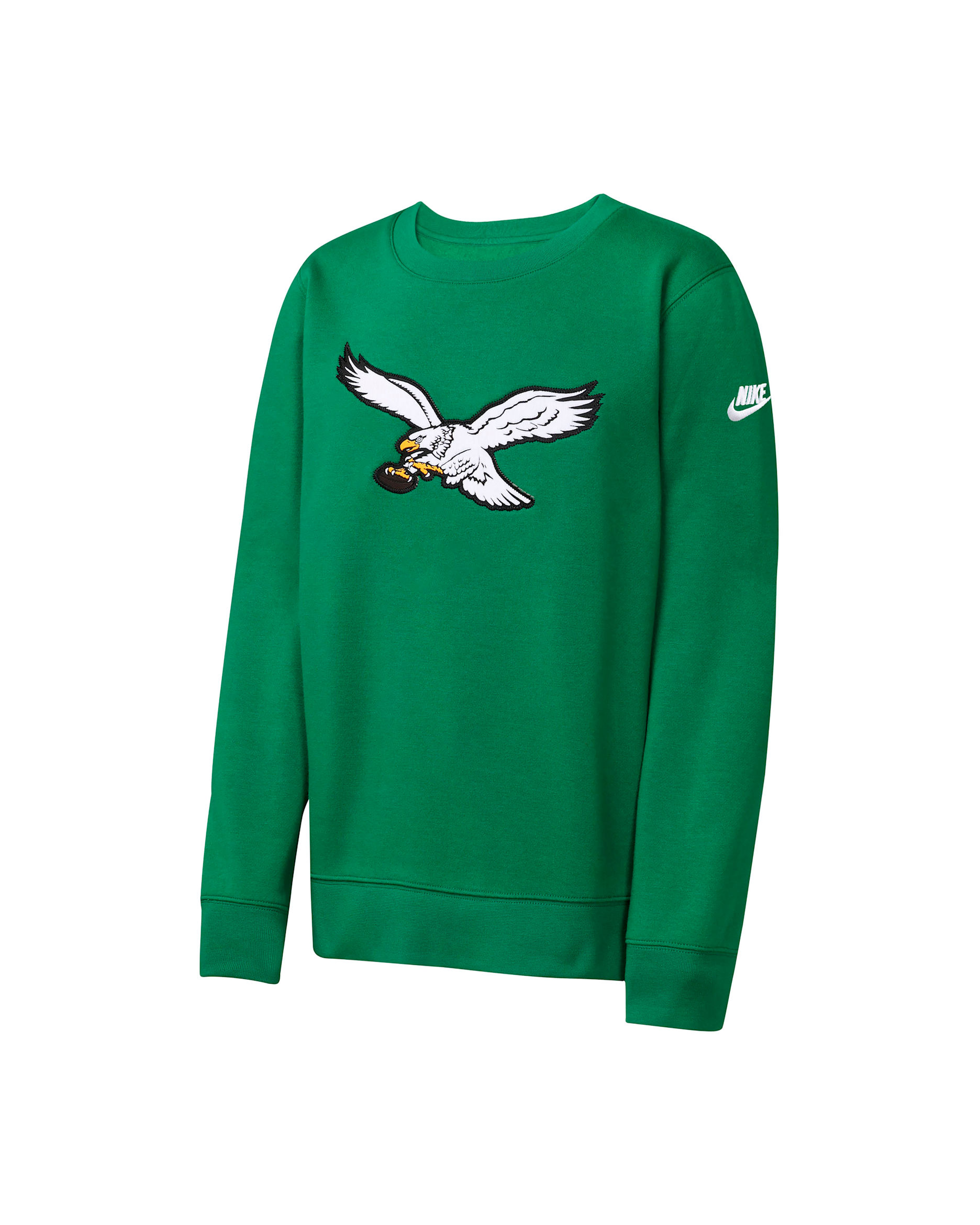 Philadelphia Eagles Rewind Club Big Kids' Nike NFL Pullover Crew - Green