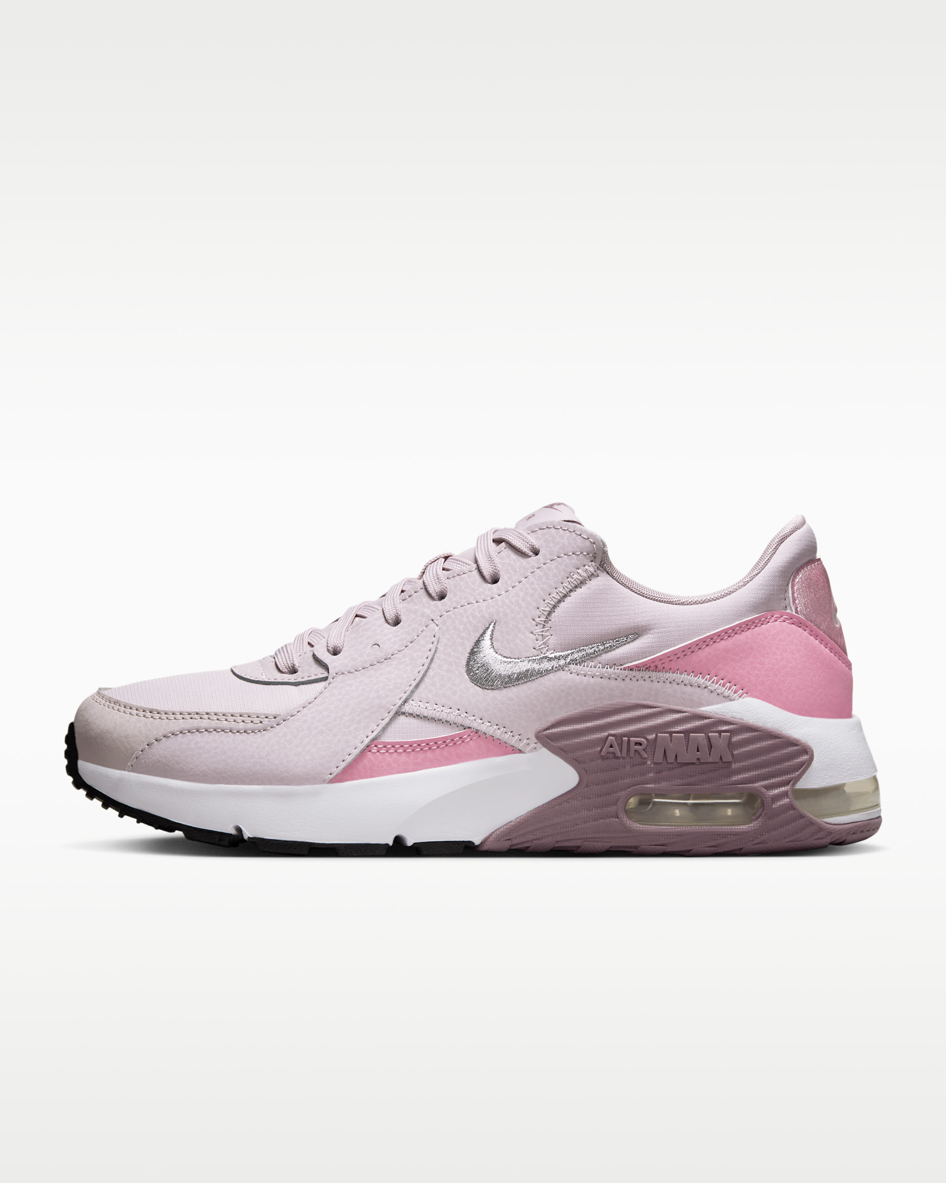 Tenis para mujer Nike Air Max Excee - Violeta platino/Rosa elemental/Blanco/Gris topo