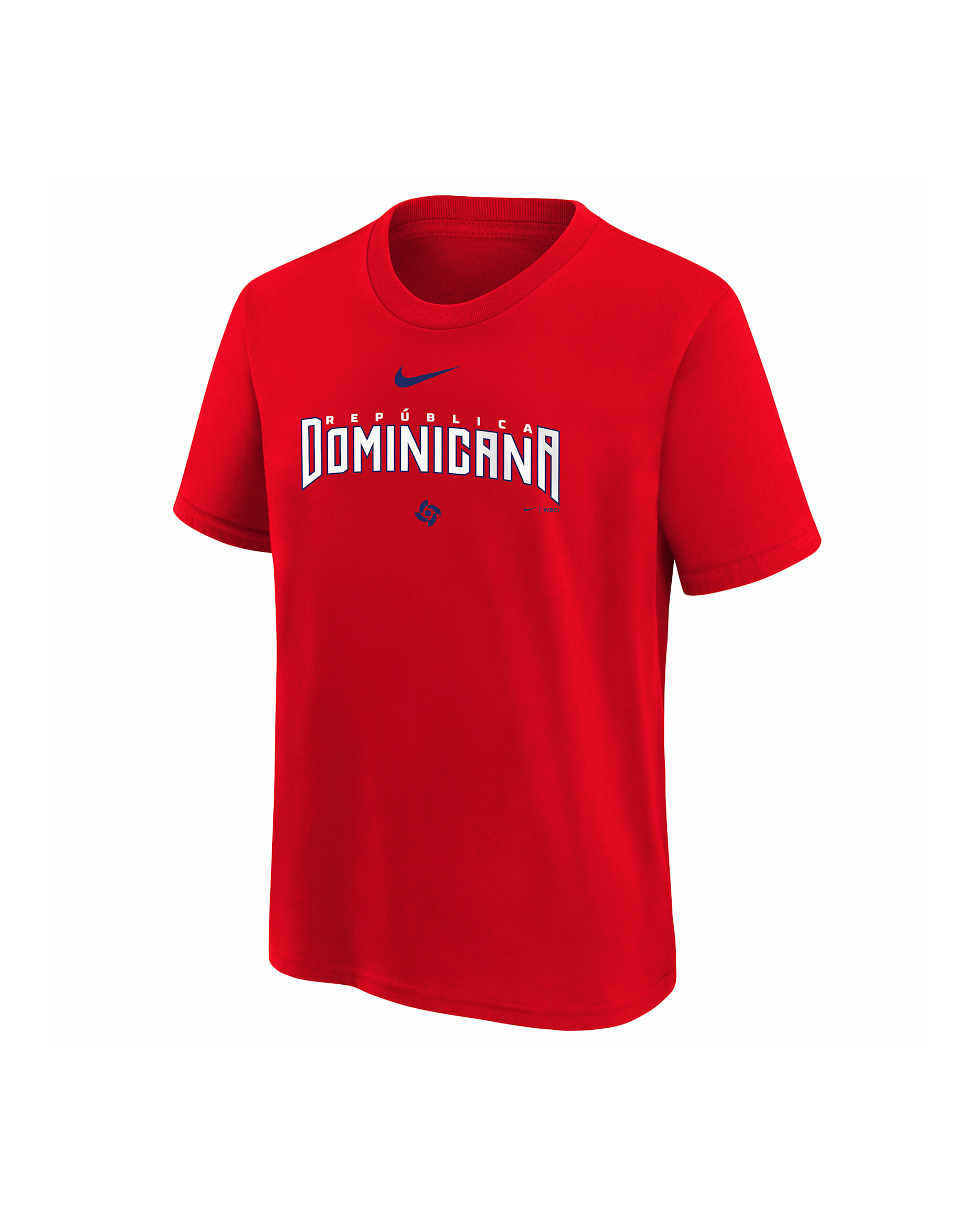Dominican Republic National Baseball Team 2026 World Baseball Classic Country Youth Nike T-Shirt - Red