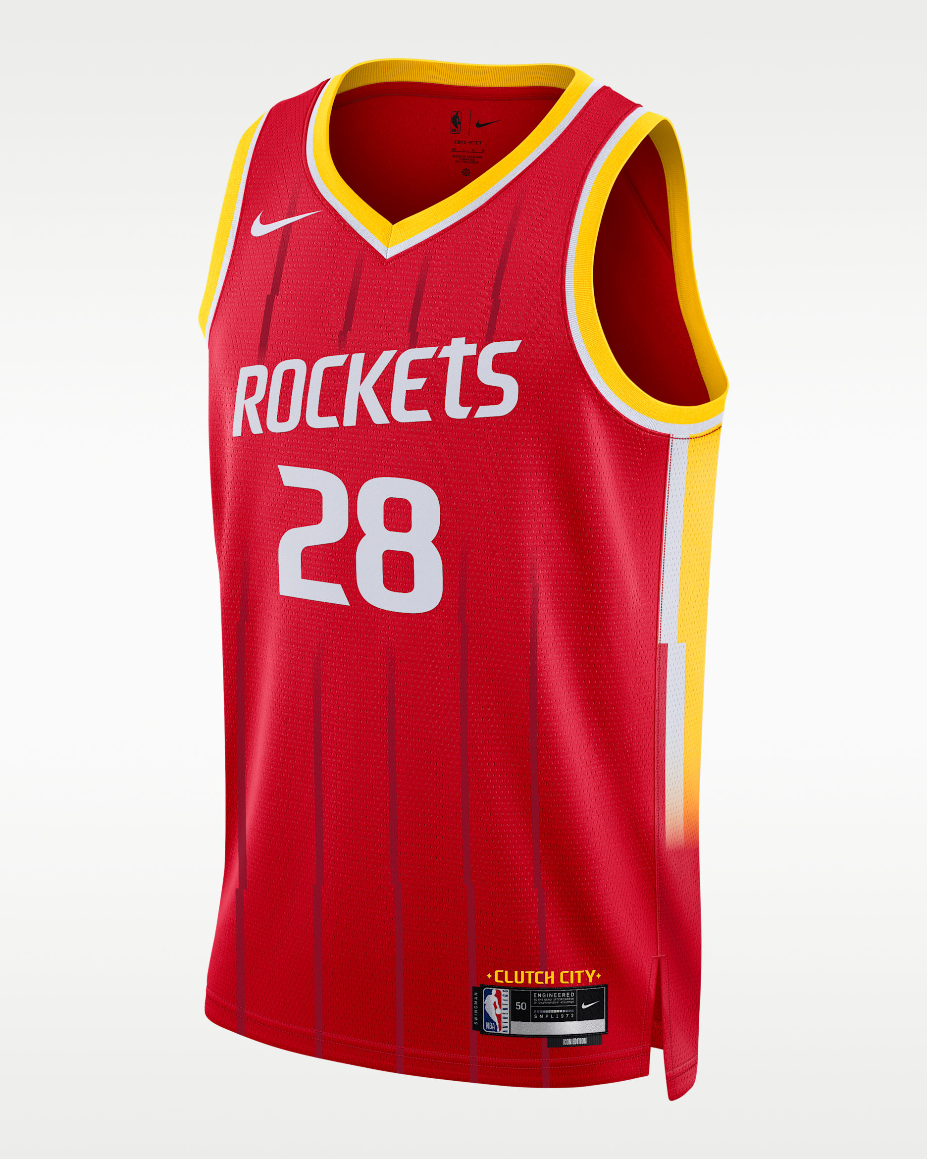 Houston Rockets Icon Edition Men's Dri-FIT NBA Swingman Jersey - University Red