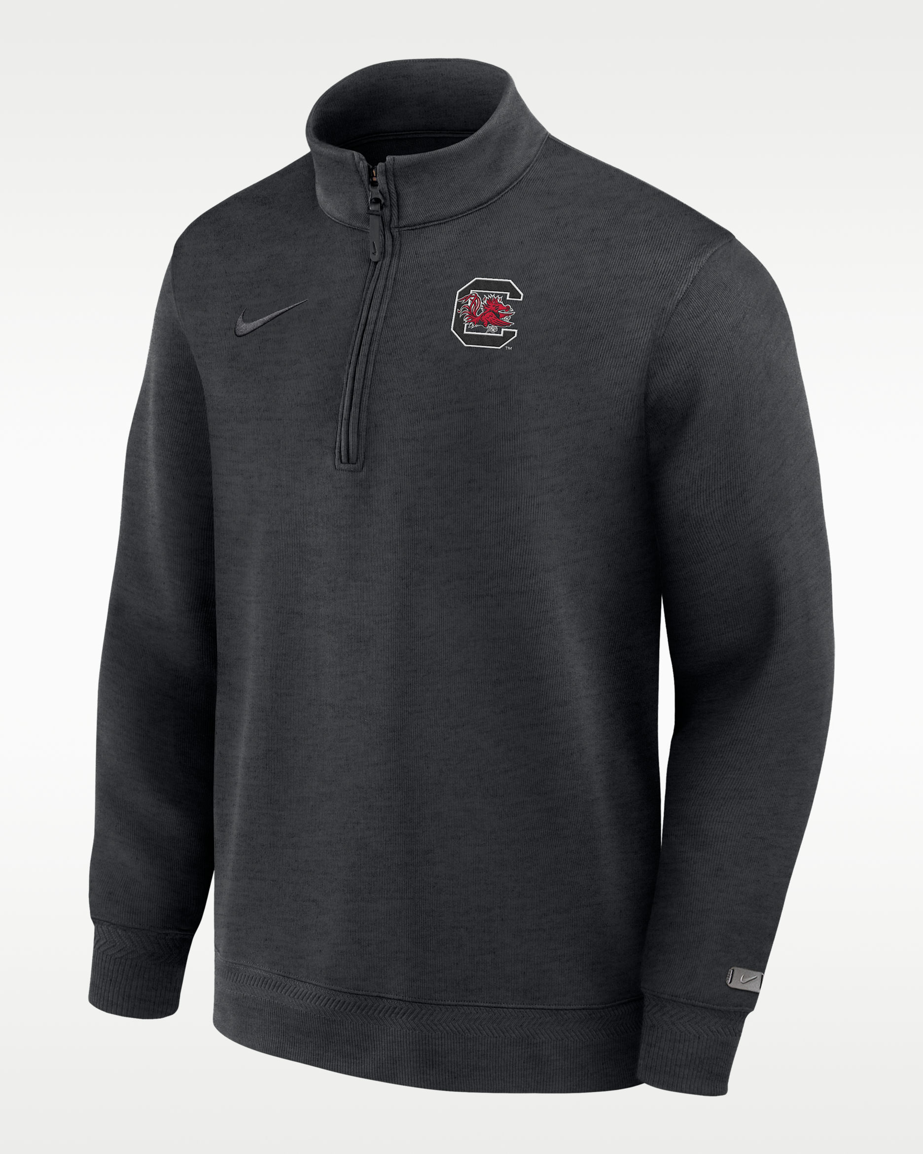 South Carolina Coaches Men's Nike Dri-FIT College Long-Sleeve 1/2-Zip Top - Black