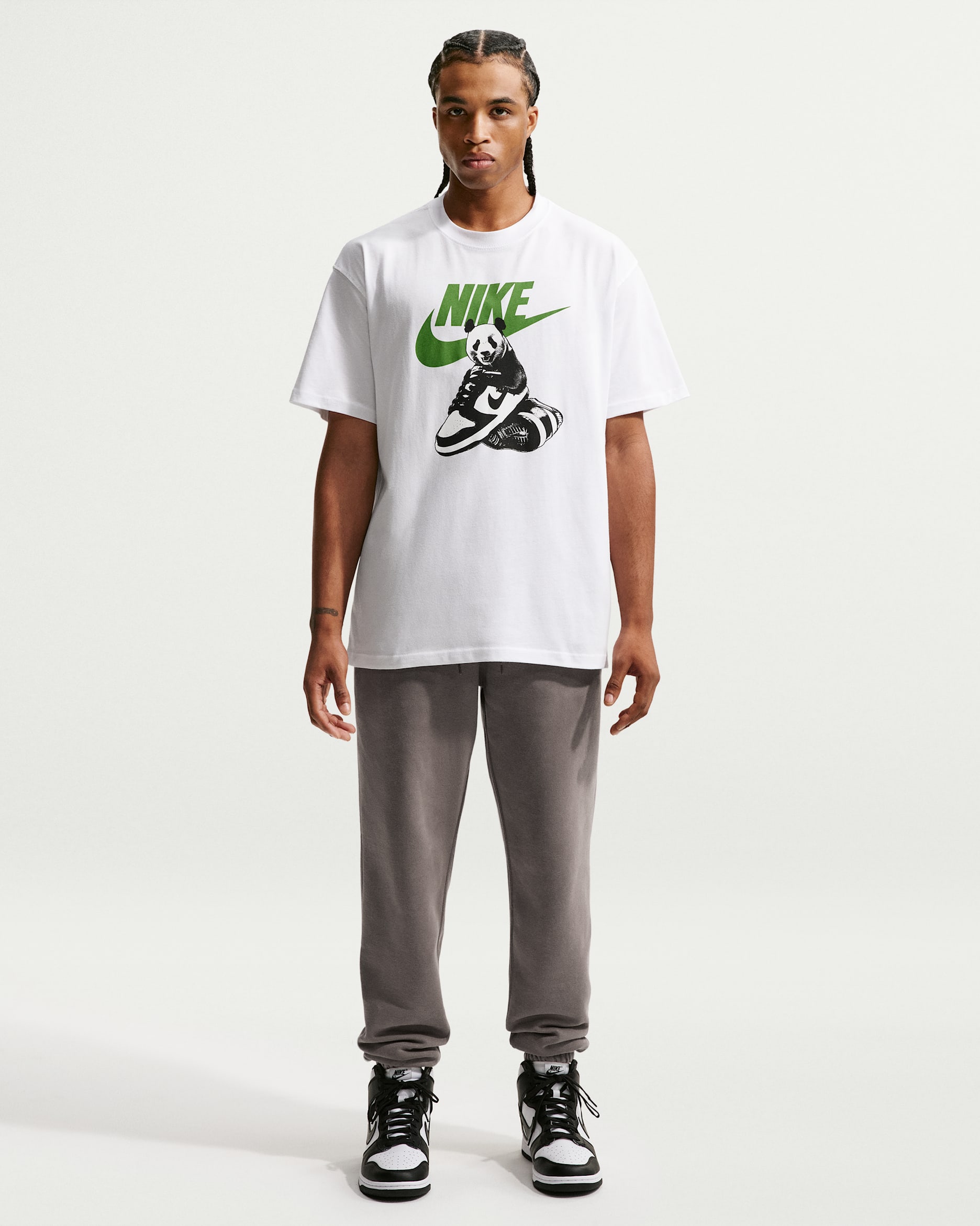 Nike Sportswear Club Men's Washed Cuffed Fleece Pants - Cave Stone/Cave Stone