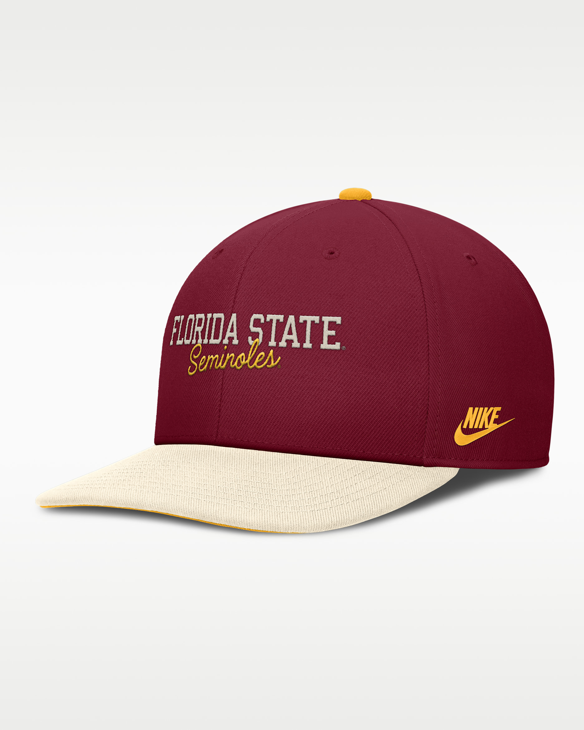 Florida State Legacy Script Men's Nike Dri-FIT College Adjustable Hat - Gold