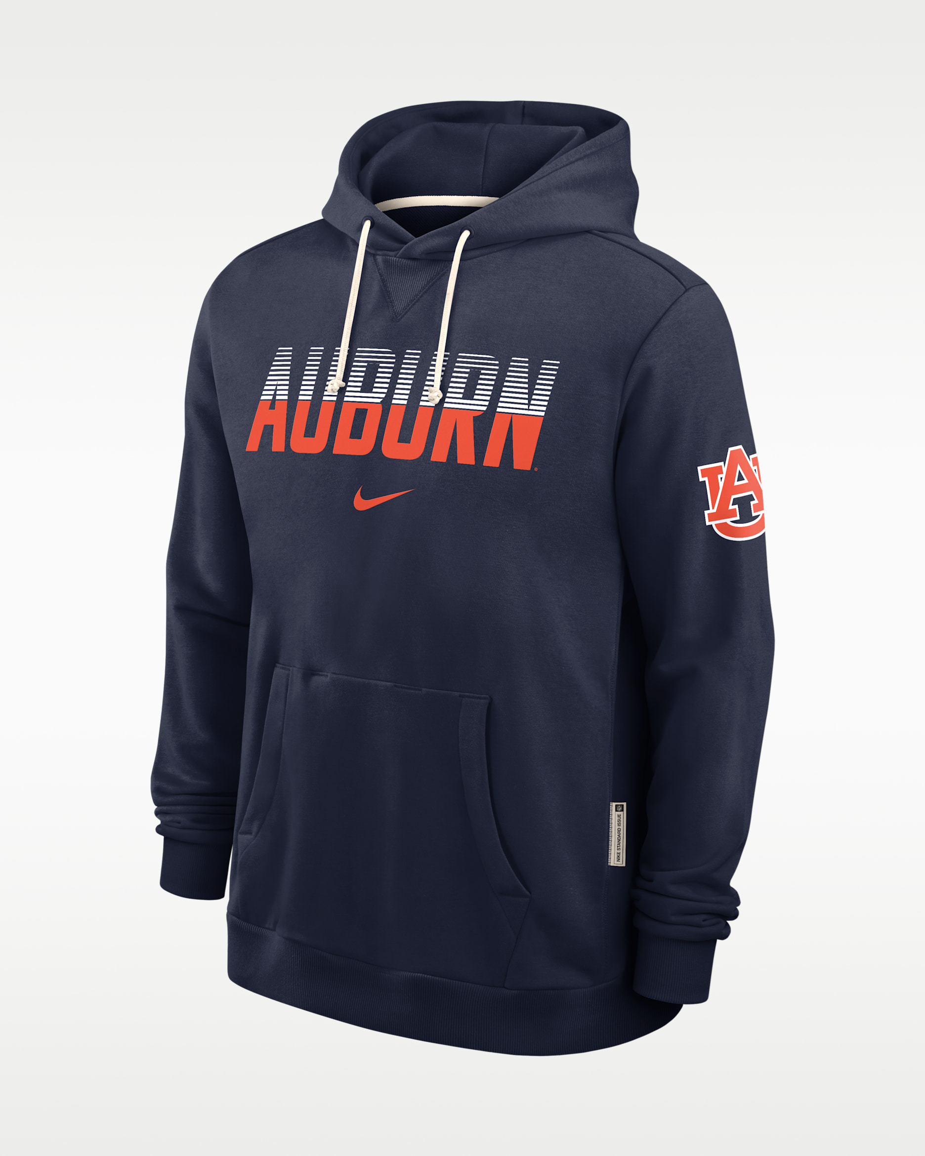 Auburn Sideline Standard Issue Men's Nike Dri-FIT College Pullover Hoodie - College Navy