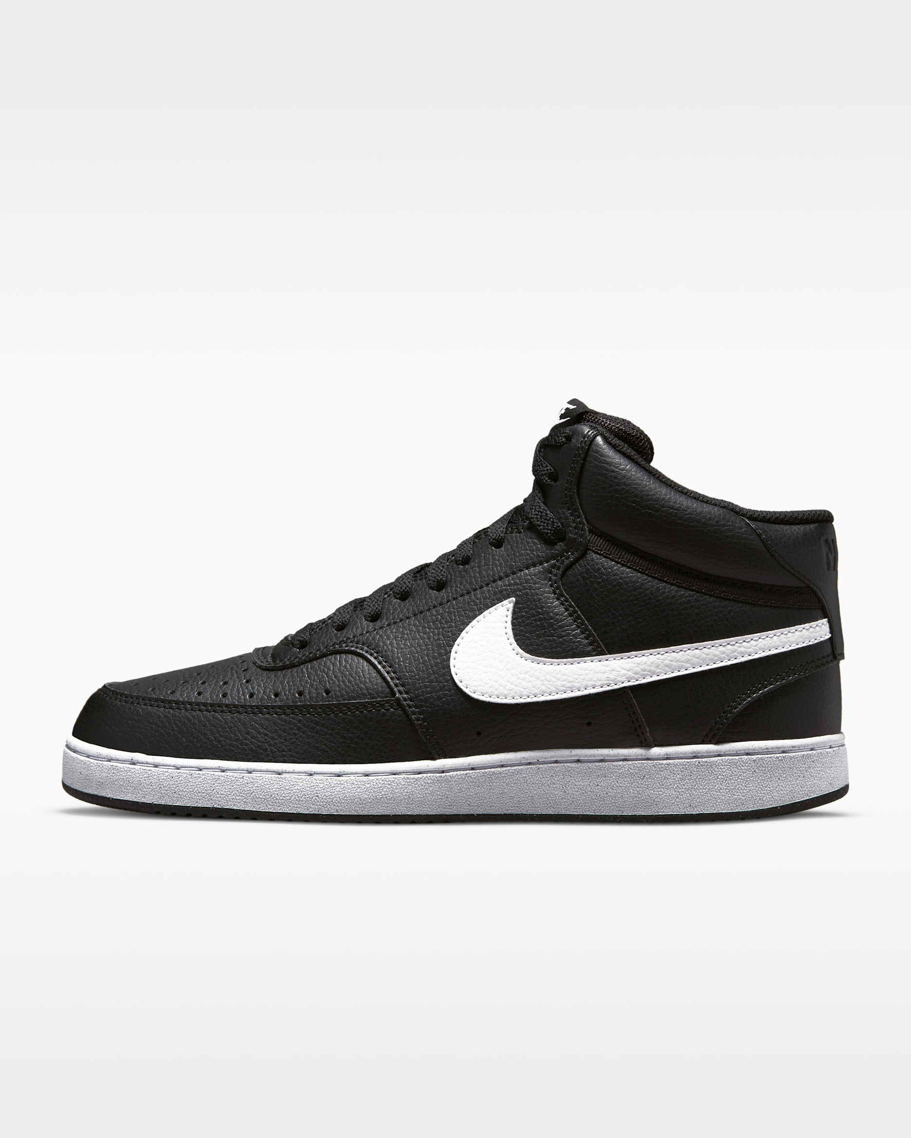 Nike Court Vision Mid Next Nature Herenschoenen - Zwart/Zwart/Wit