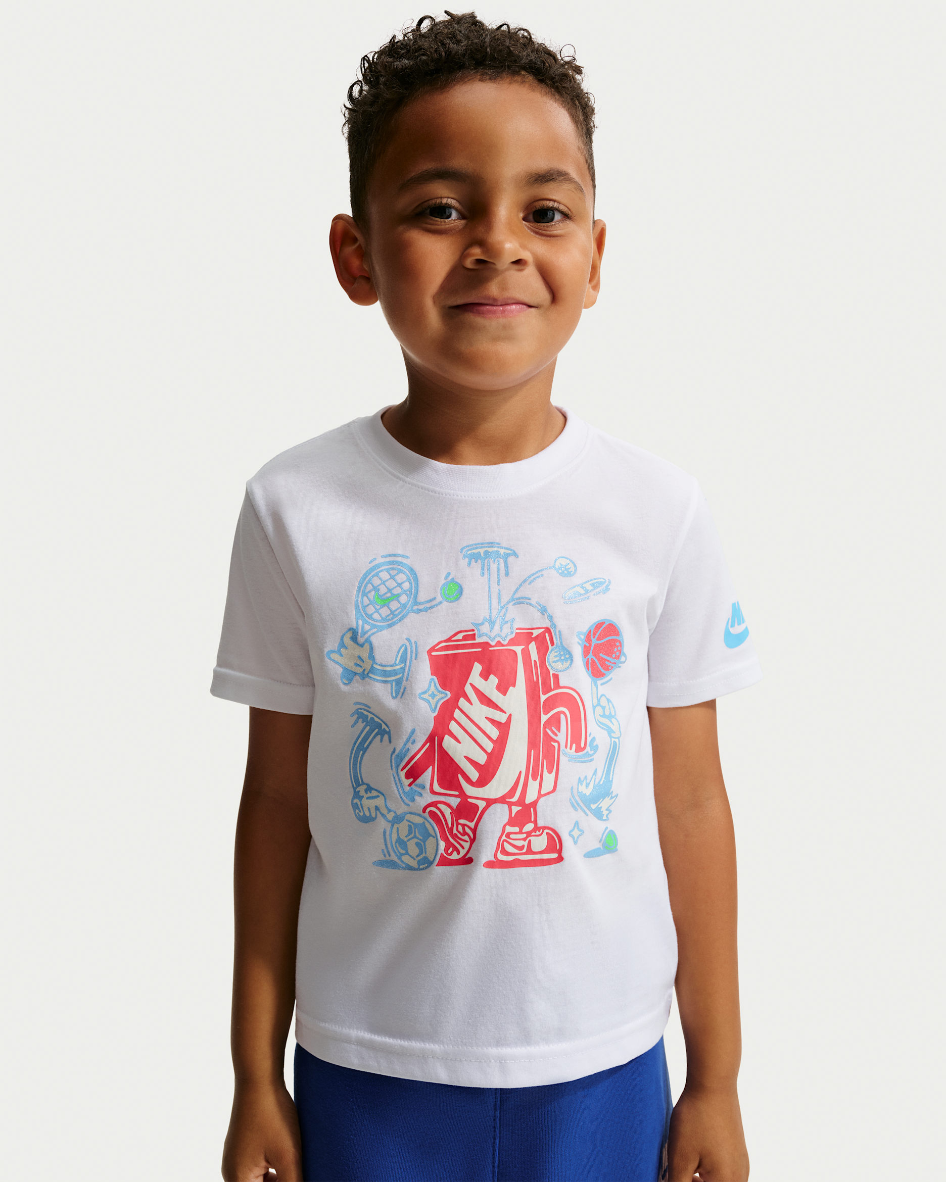 Nike リトルキッズ ボクシー Tシャツ - ホワイト