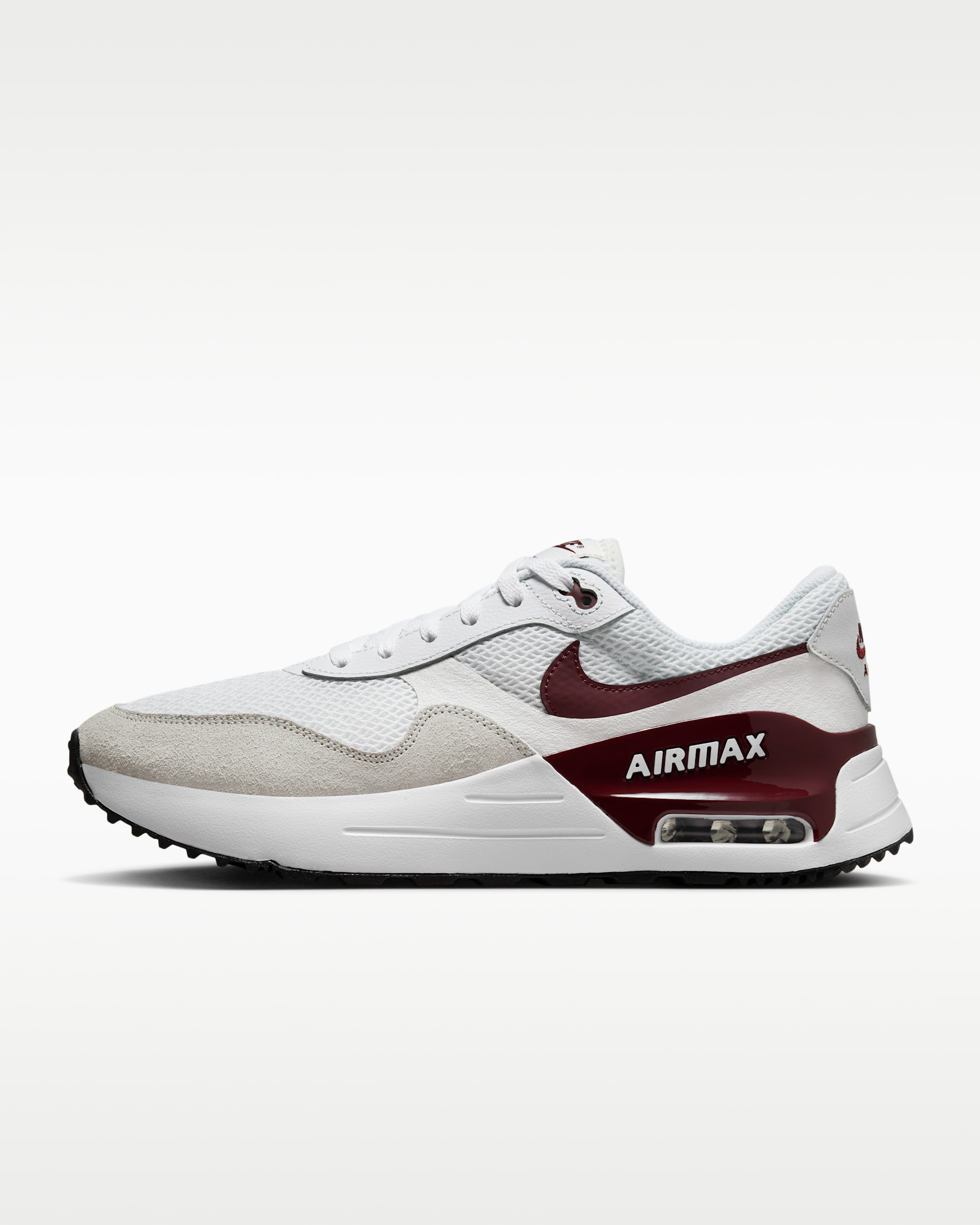 Nike Air Max SYSTM Men's Shoes - White/Summit White/Black/Dark Team Red