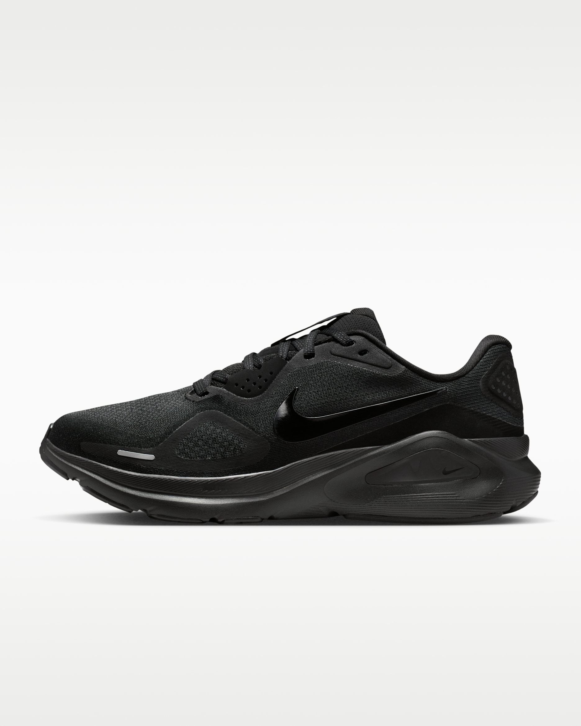 Nike Structure 26 Women's Road Running Shoes - Black/Iron Grey/Metallic Silver/Black