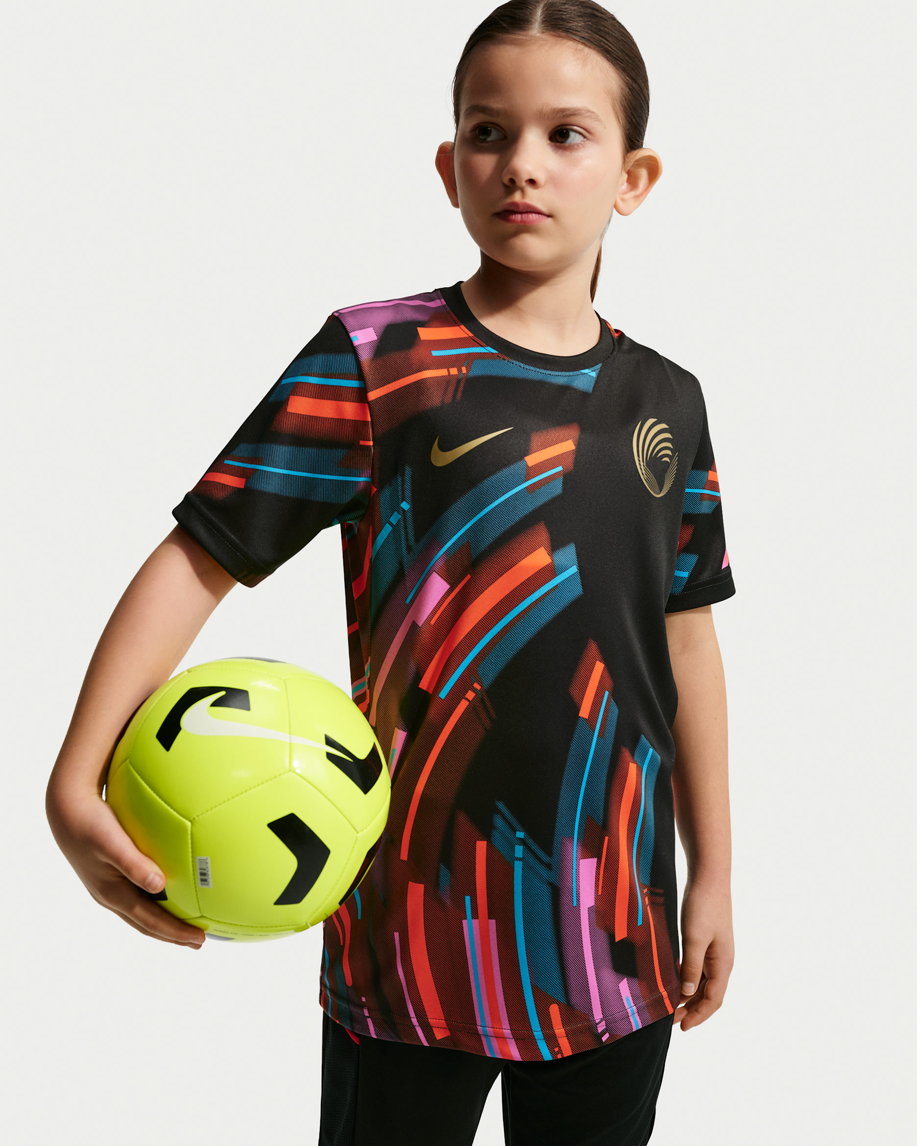 WSL Youth Nike Digital Performance Top Short Sleeve Youth Nike Digital Performance Top Short Sleeve - Black/Action Grape/Safety Orange