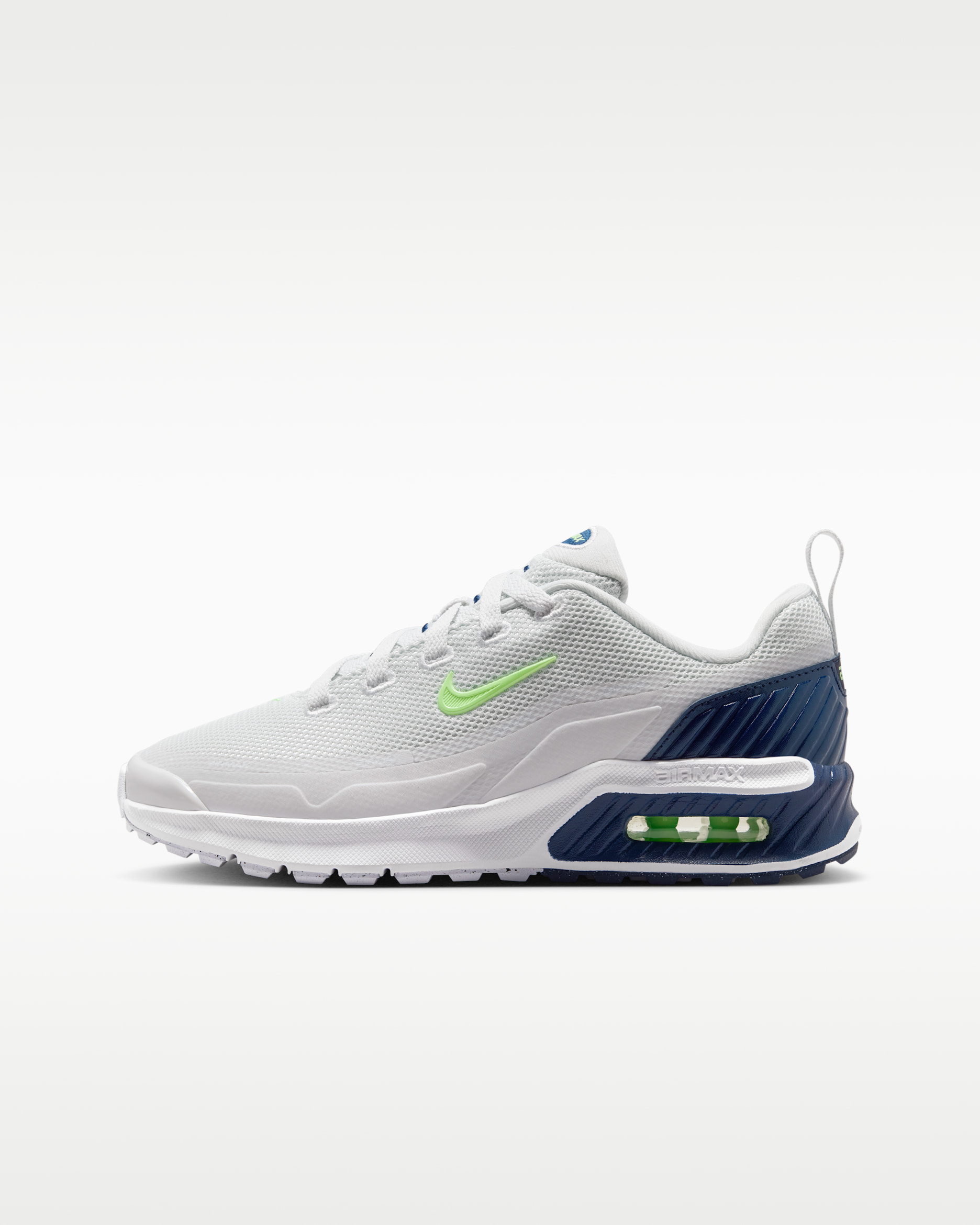 Nike Air Max Bia Older Kids' Shoes - Off-White/White/Midnight Navy/Lime Glow
