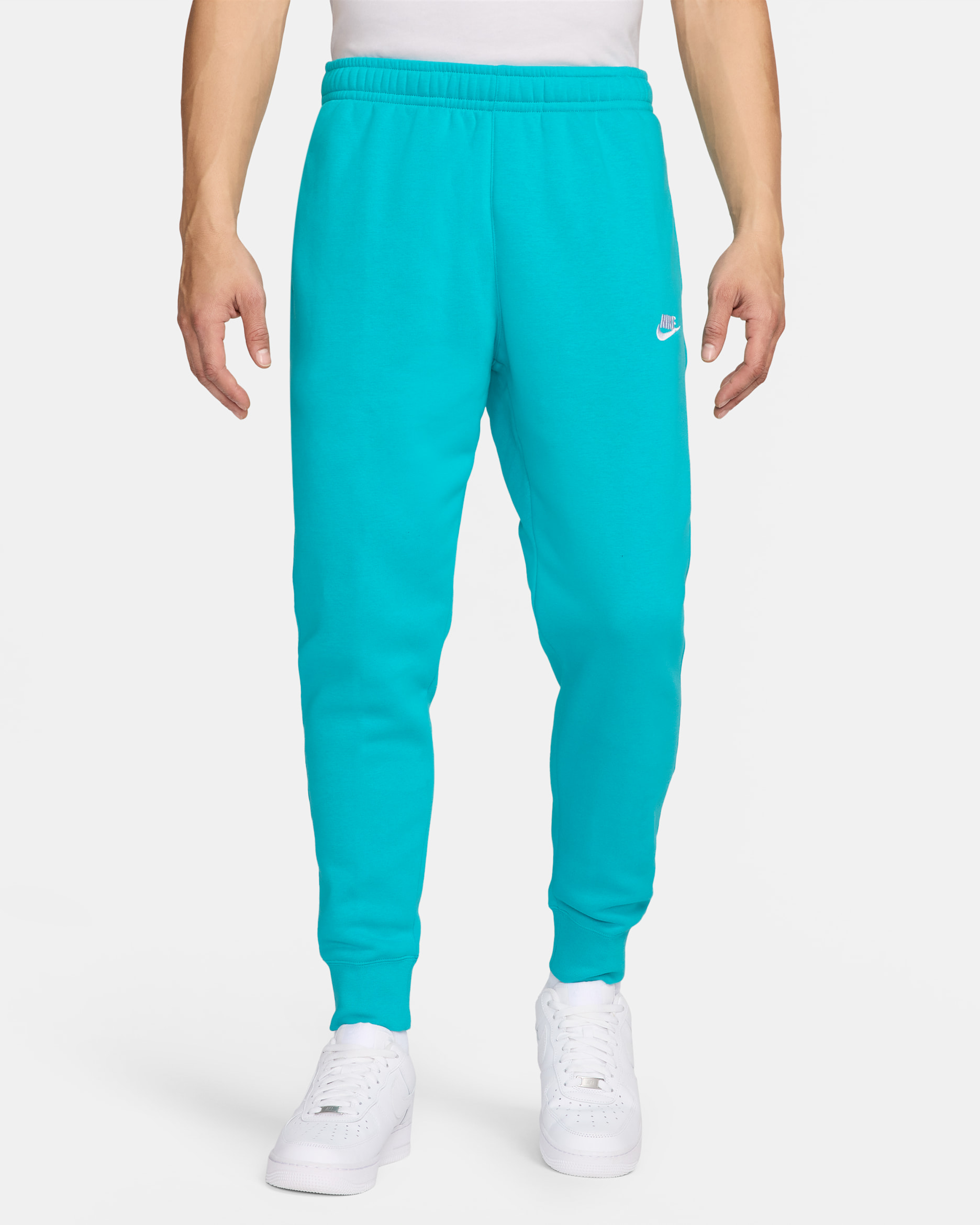 Joggers Nike Sportswear Club Fleece - Cactus empolvado/Cactus empolvado/Blanco